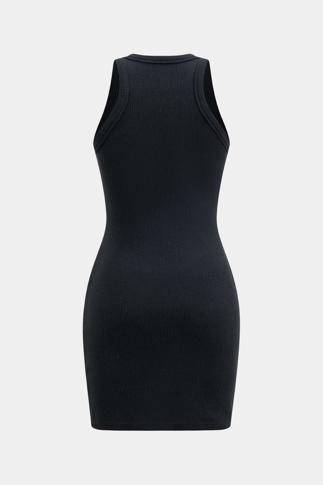 Letter Embroidery Sleeveless Mini Dress