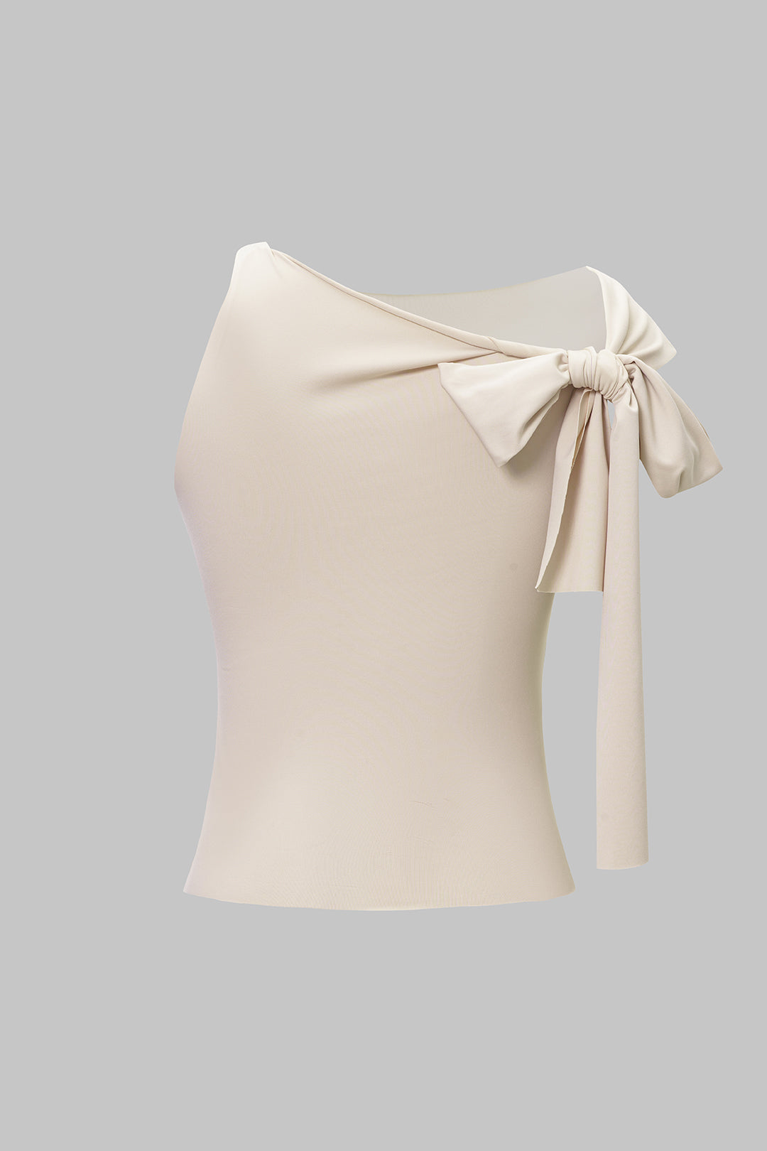 Asymmetrical Tie-Up Detail Tank Top
