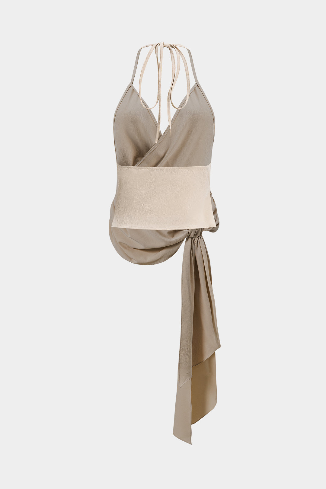 Chiffon Slip Knotted Asymmetrical Cami Top