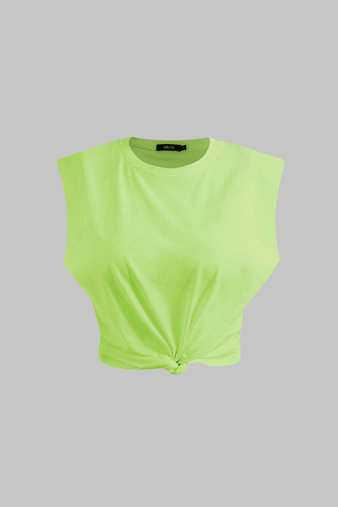 Basic Solid Sleeveless T-shirt