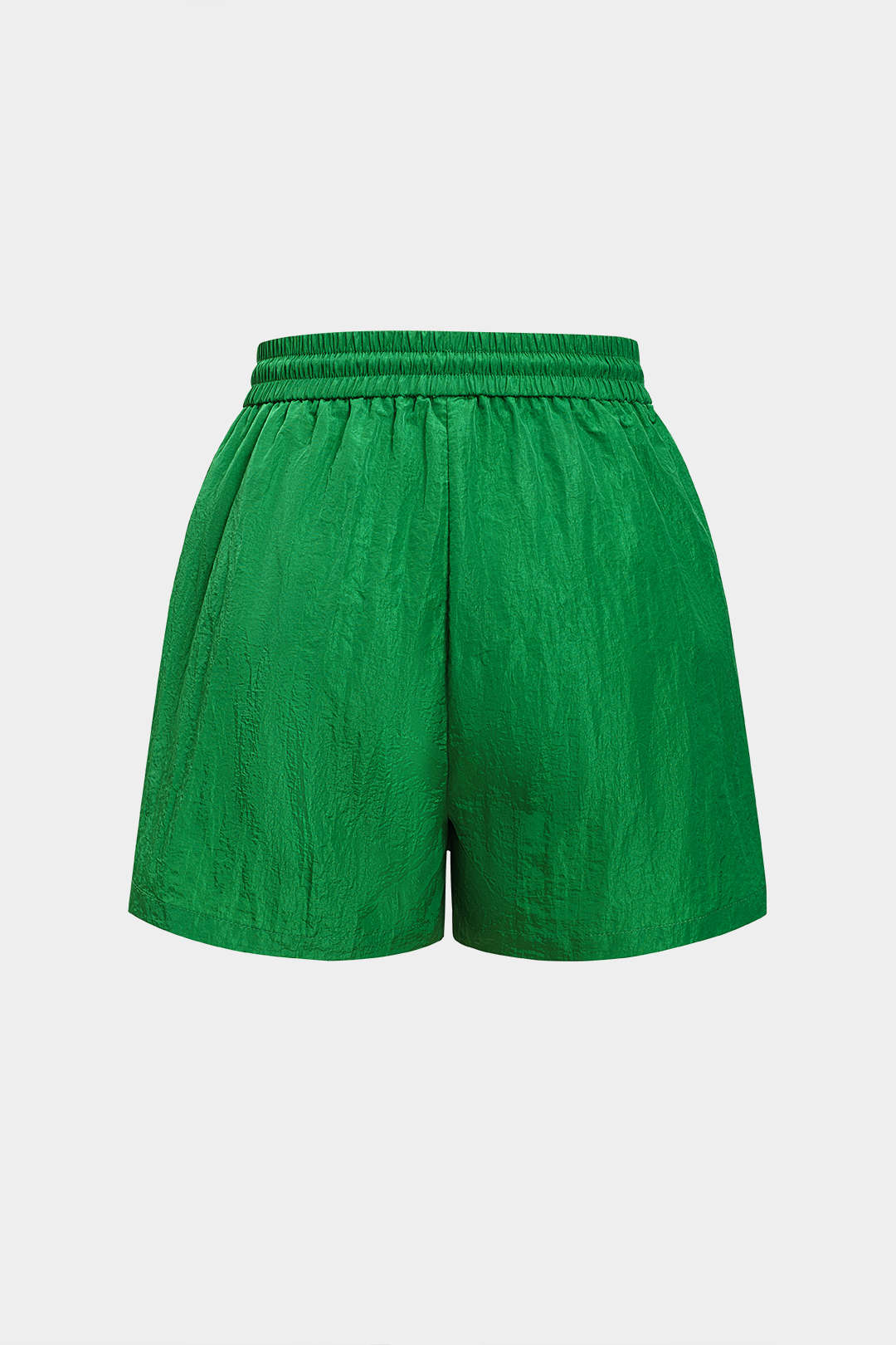 Solid Flap Pocket Shorts