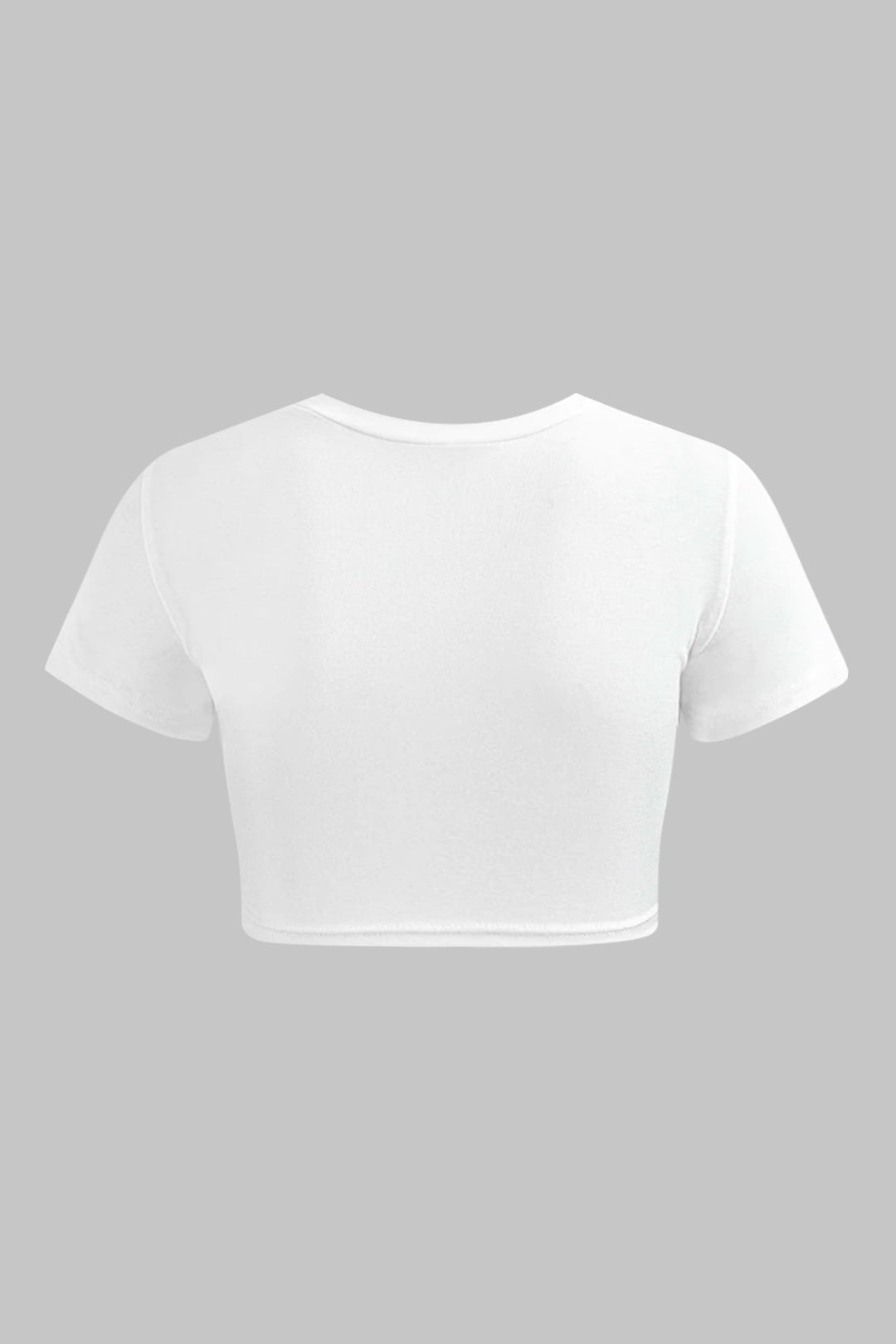 Plus Size Twist Knot Short Sleeve Round Neck T-Shirt