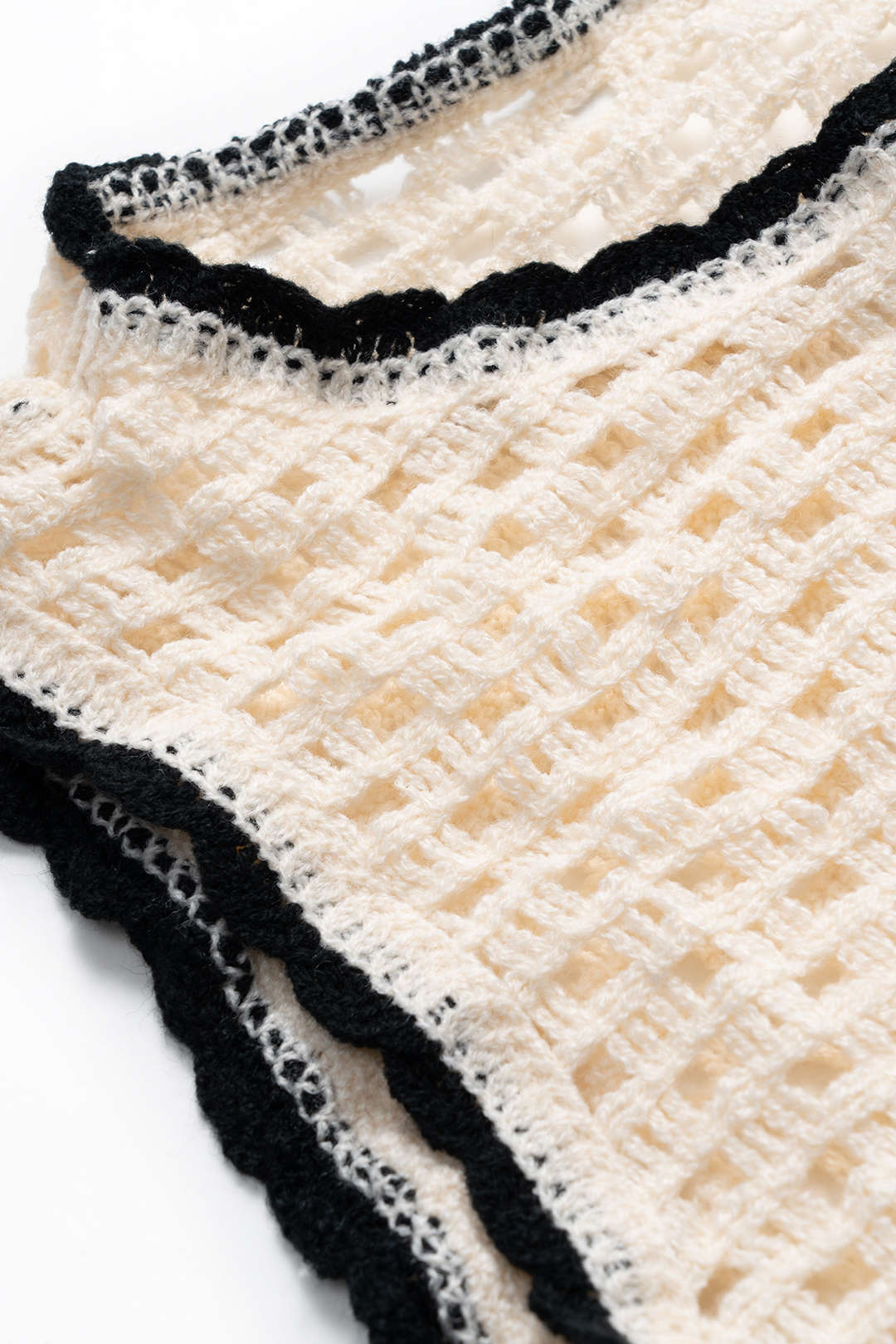 Knitted Cut Out Sleeveless Crochet Tank Top
