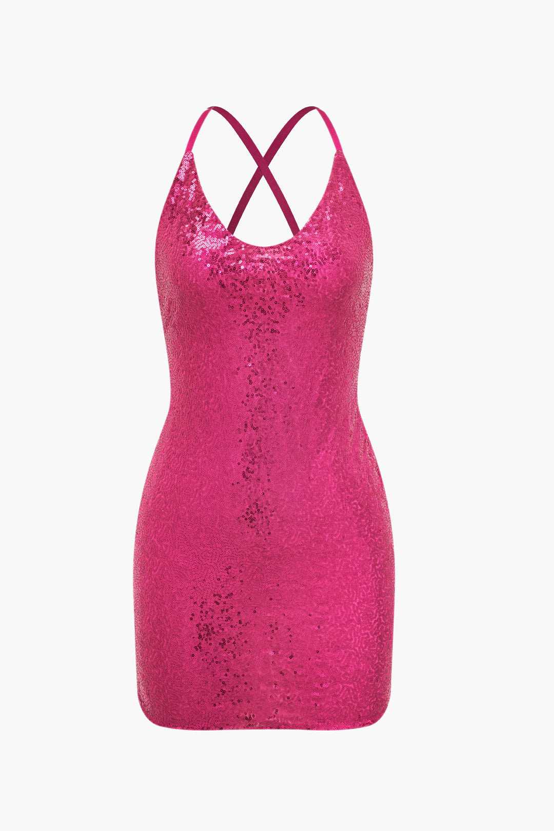 Sequin Cut Out Slip Backless Sleeveless Mini Dress