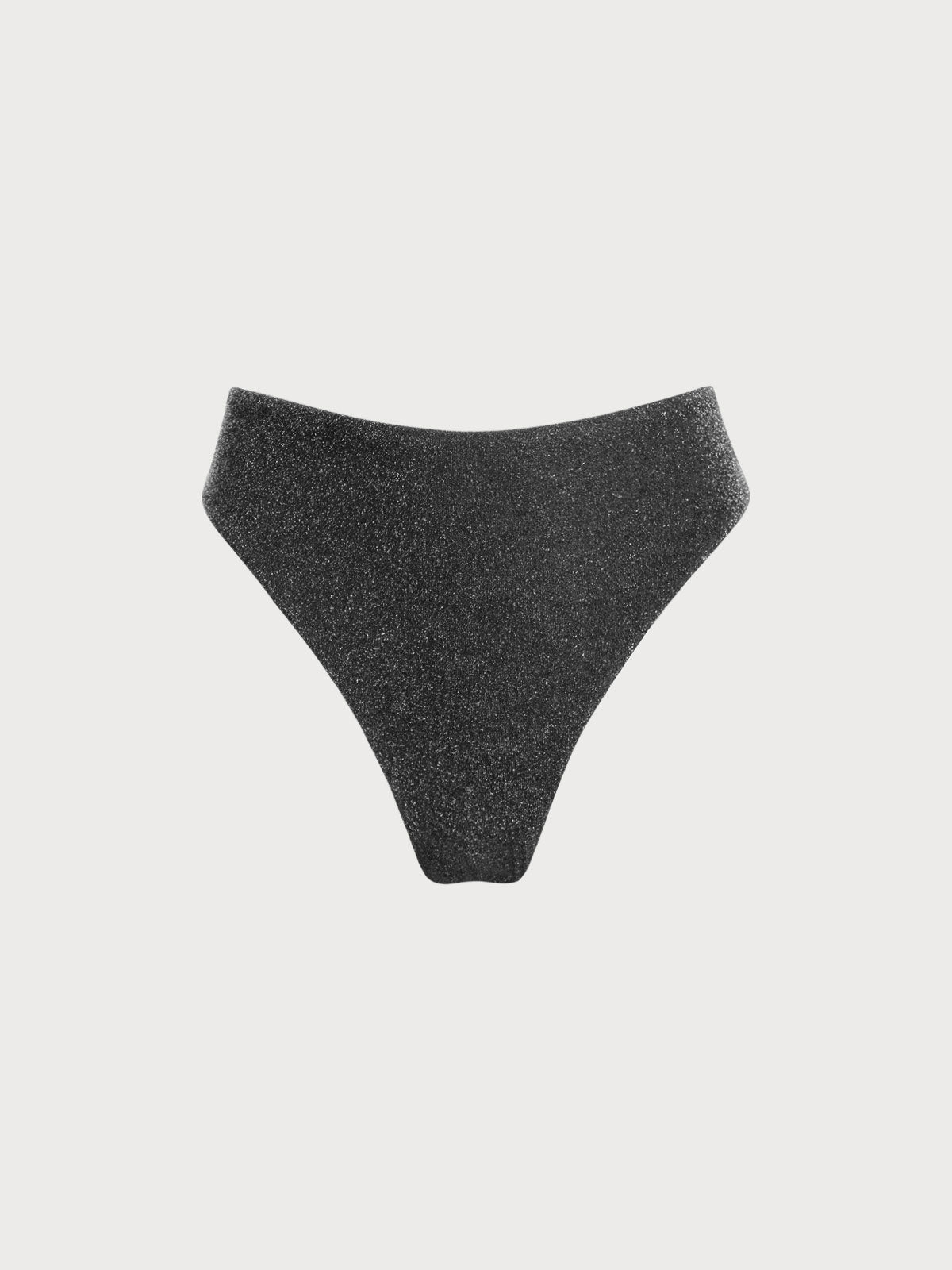 Black Lurex Bikini Bottom