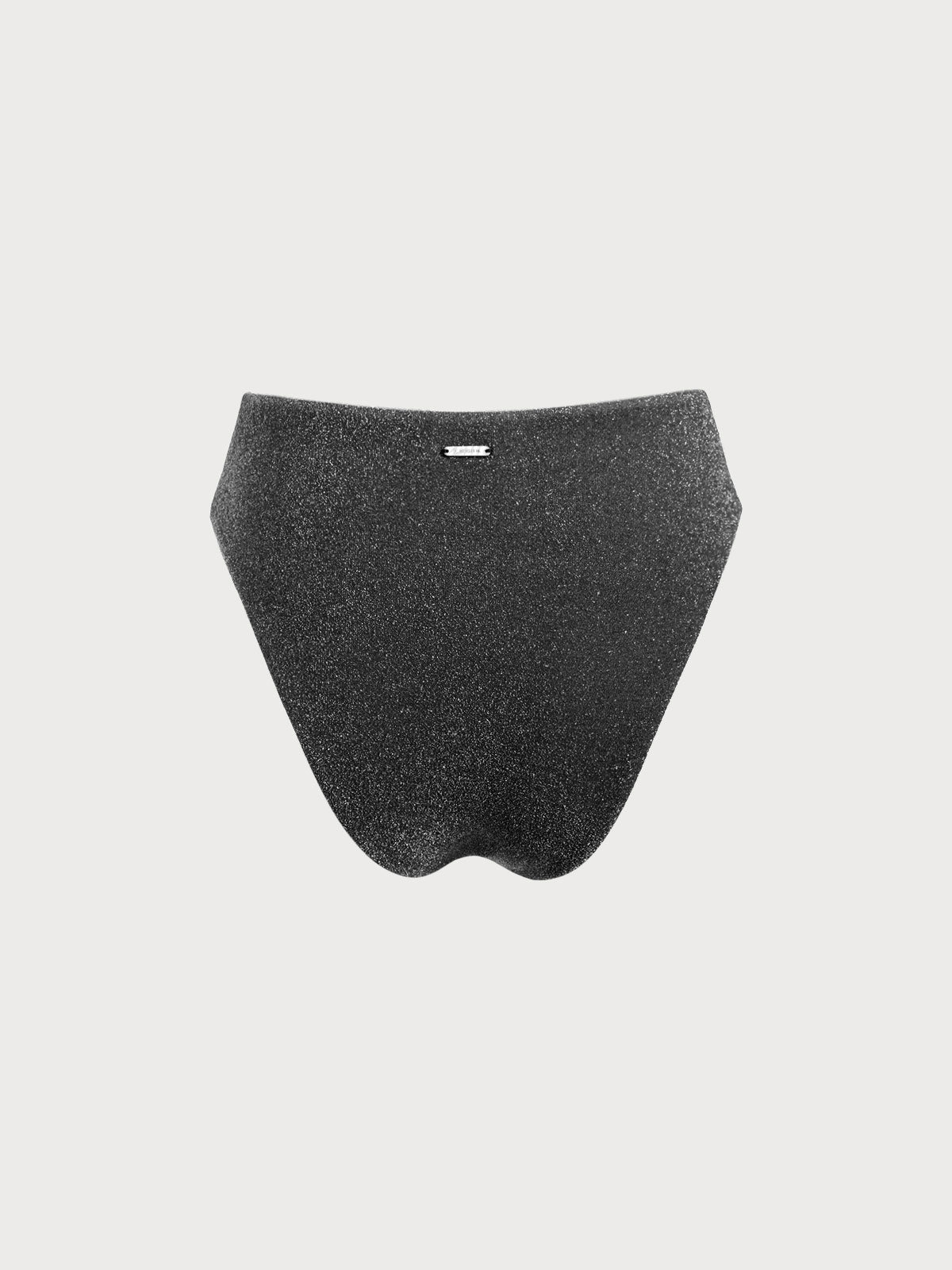 Black Lurex Bikini Bottom