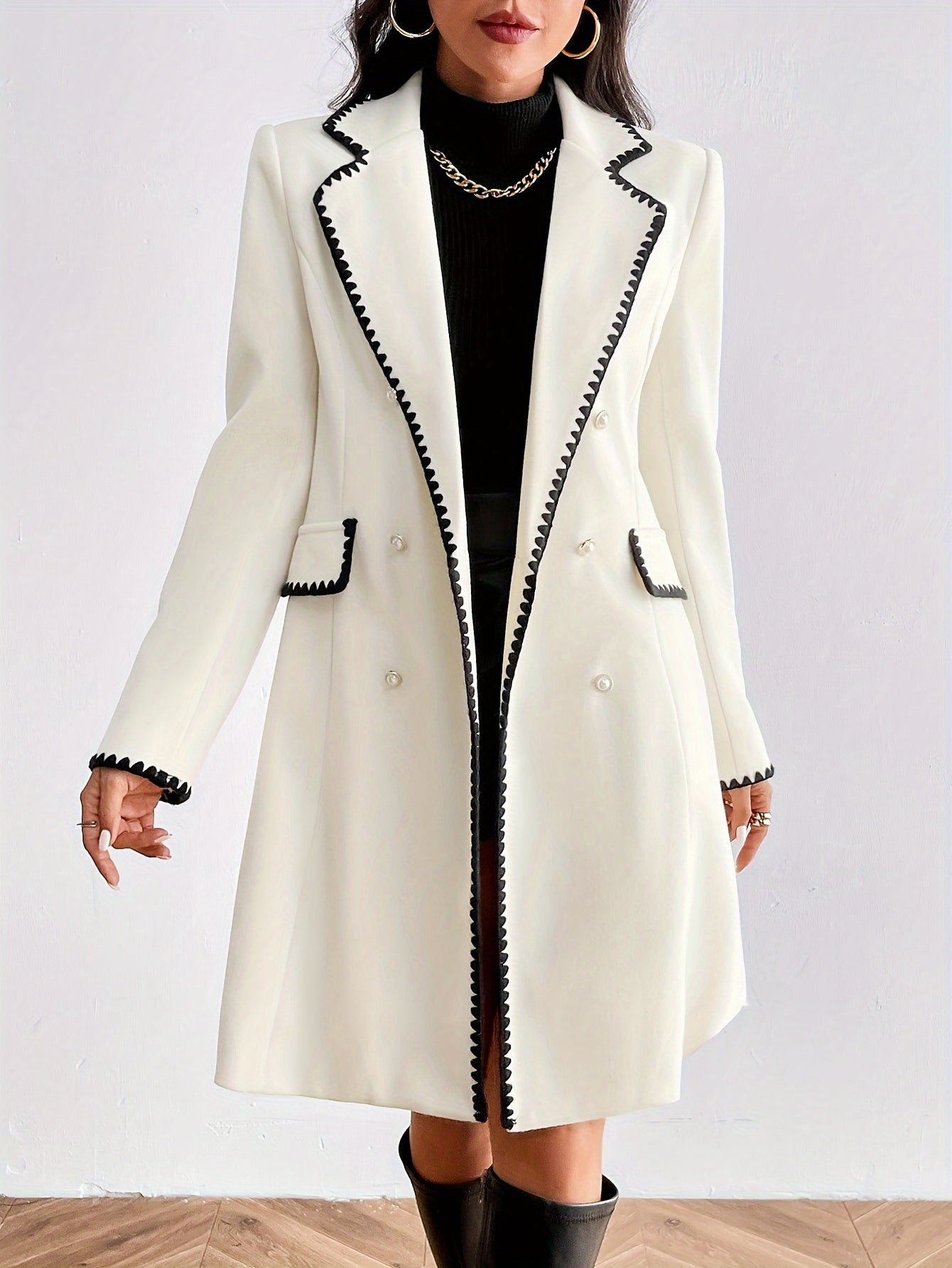 Jasmine- Elegant Long Sleeve Coat