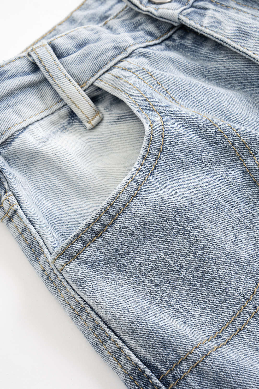 Retro Letter Print Pocket Zipper Jeans