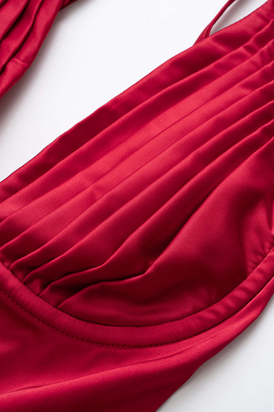 Slip Sleeveless Ruched Mini Dress