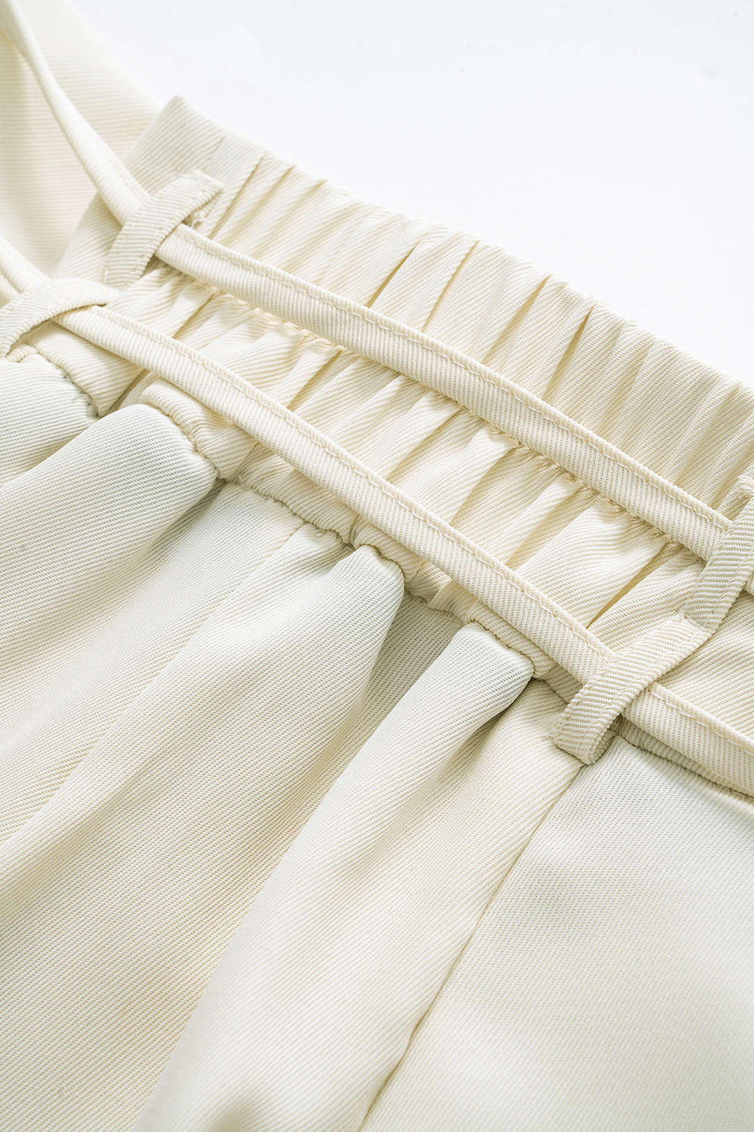 High Waist Tie-Up Trousers