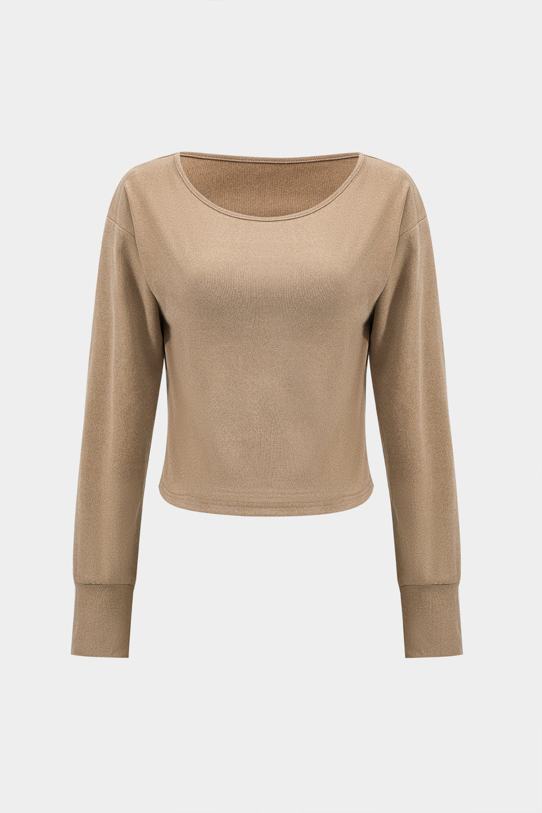 Basic Long Sleeve Top And Trousers Set