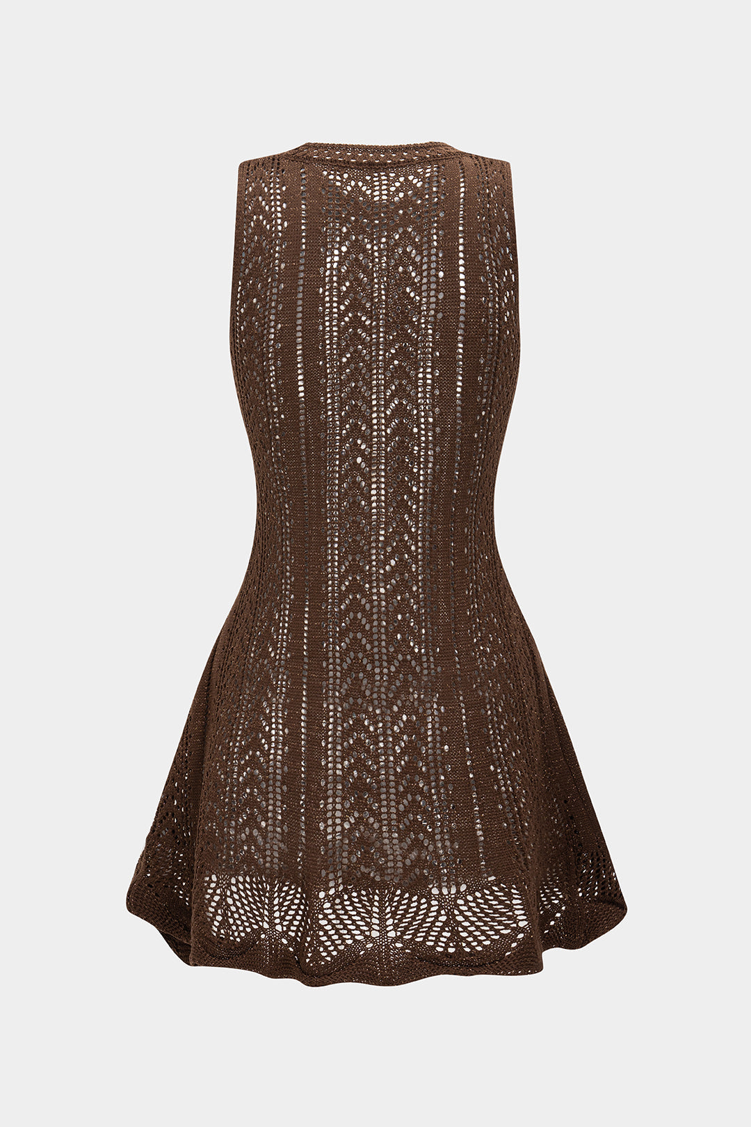 Knit Hollow Out Sleeveless Dress