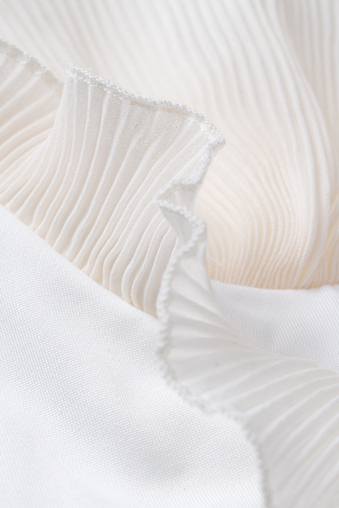 Ruffle Patchwork Bustier Side Slit Slip Maxi Dress