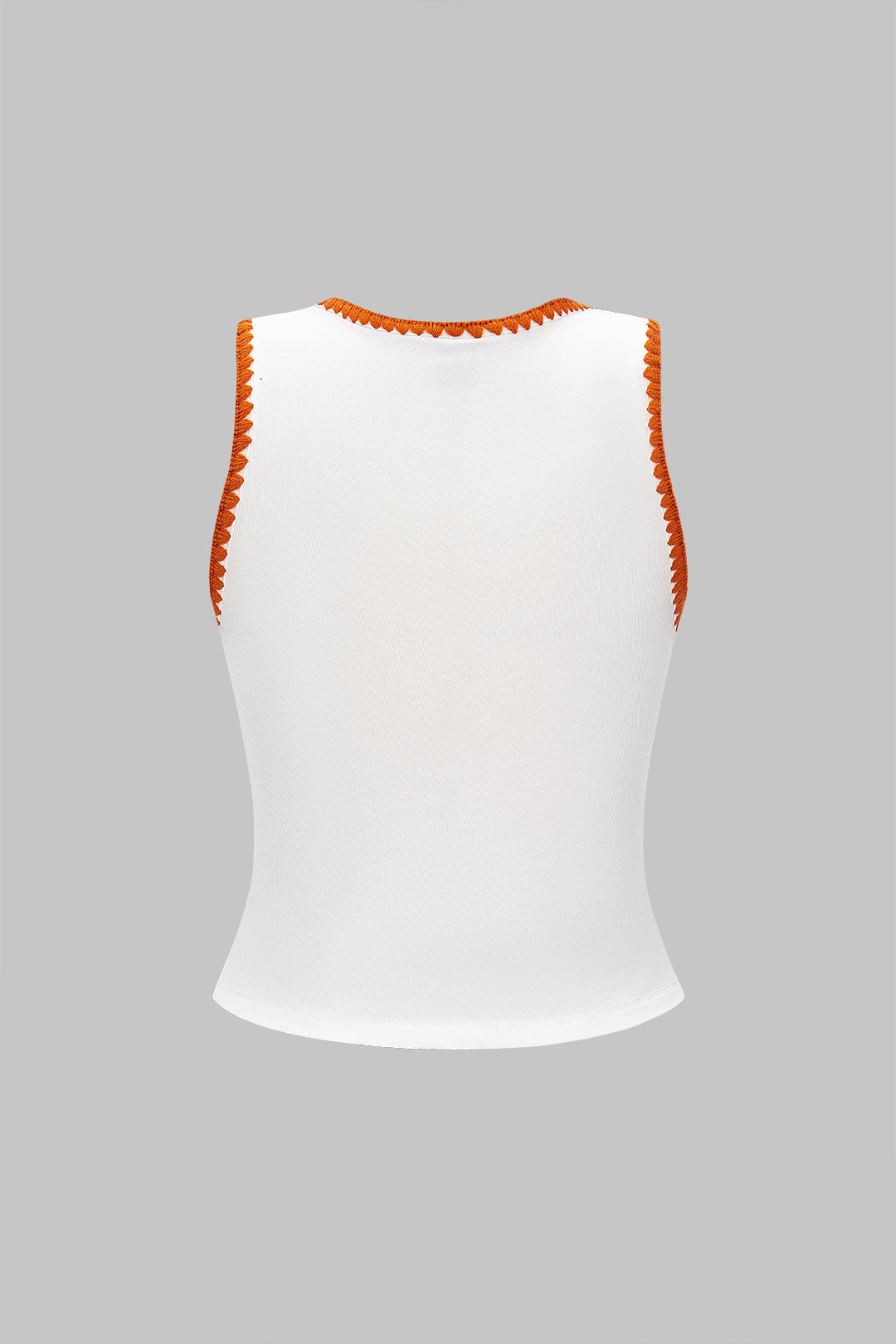 Contrast Square Neck Tank Top