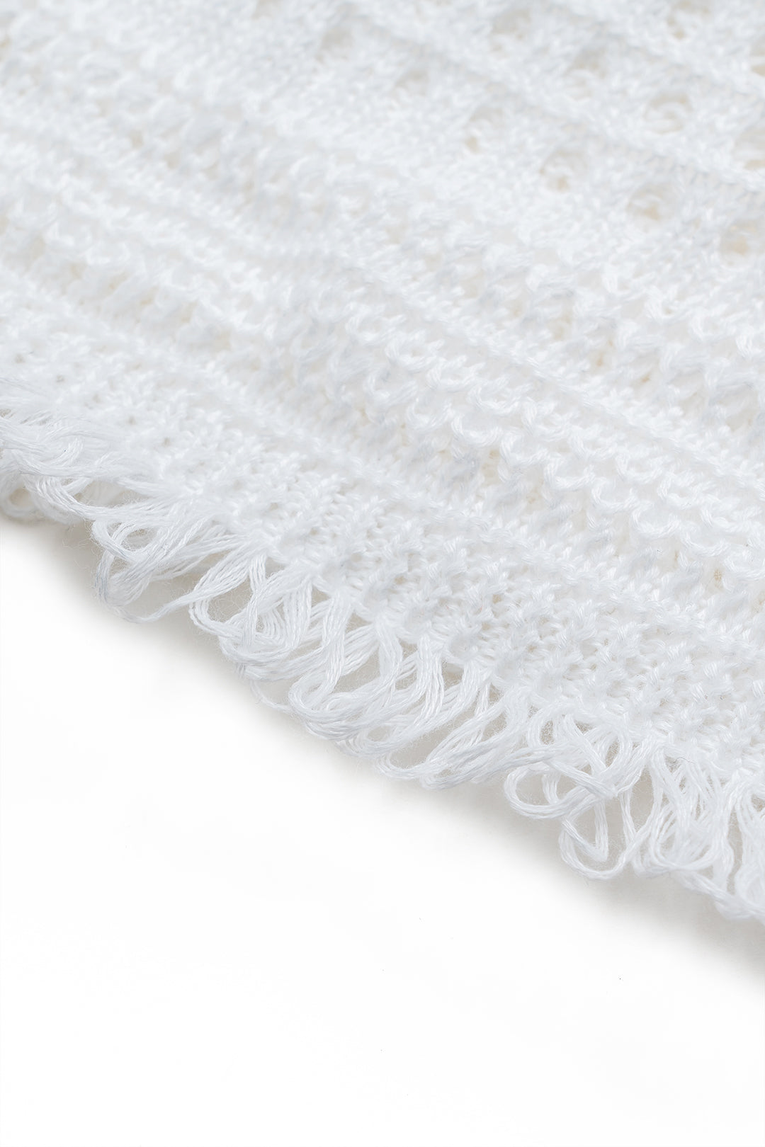 Knit Holllow Out Tank Top And Skirt Set
