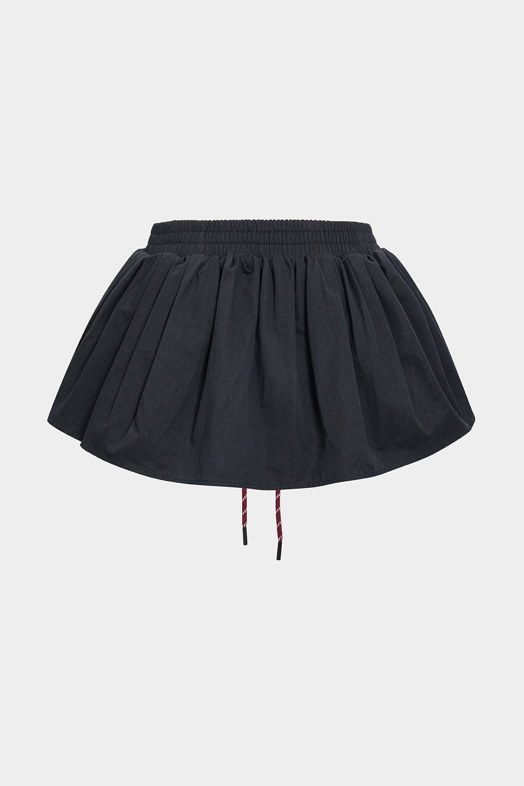 Solid Puff Drawstring Shorts