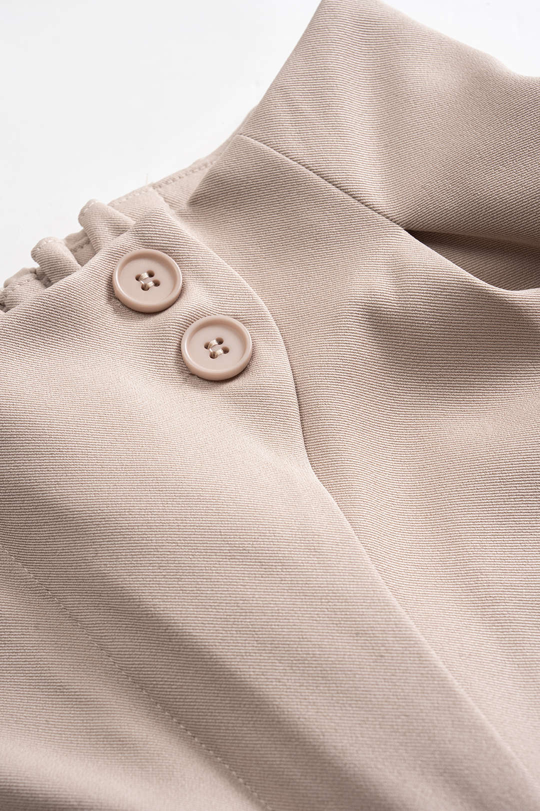 High Waist Asymmetrical Button Trousers