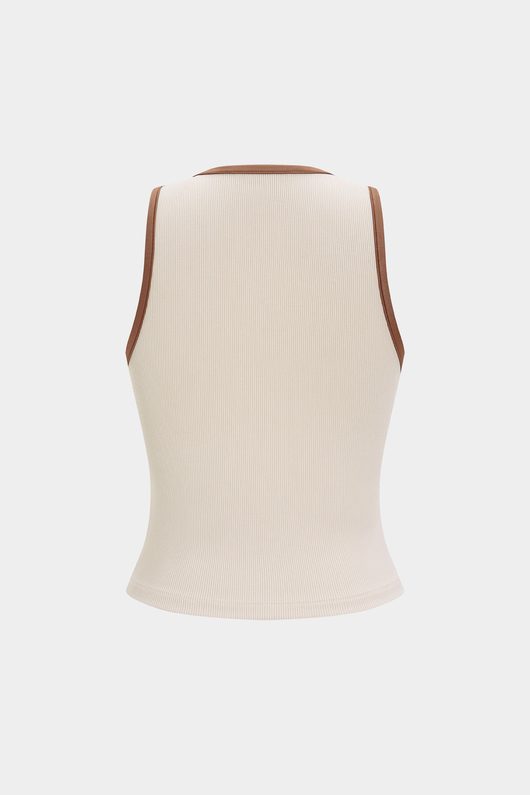 Contrast Metallic Decor Sleeveless Tank Top