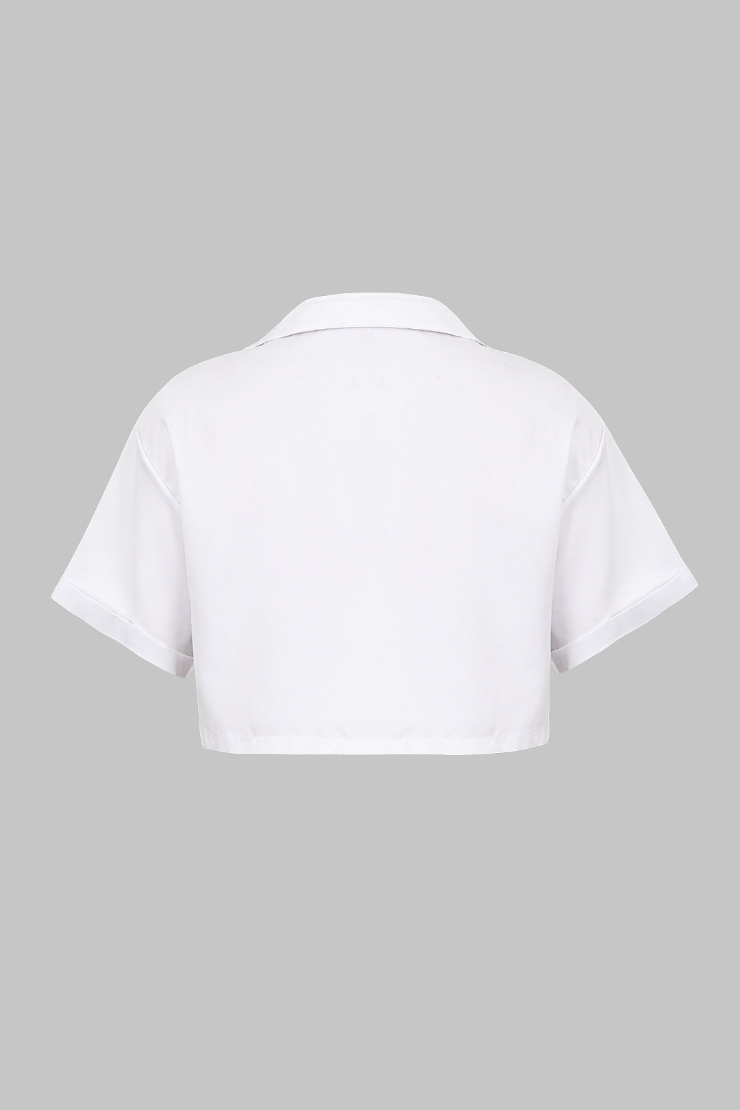 Plus Size Twist Knot Short-Sleeve Shirt