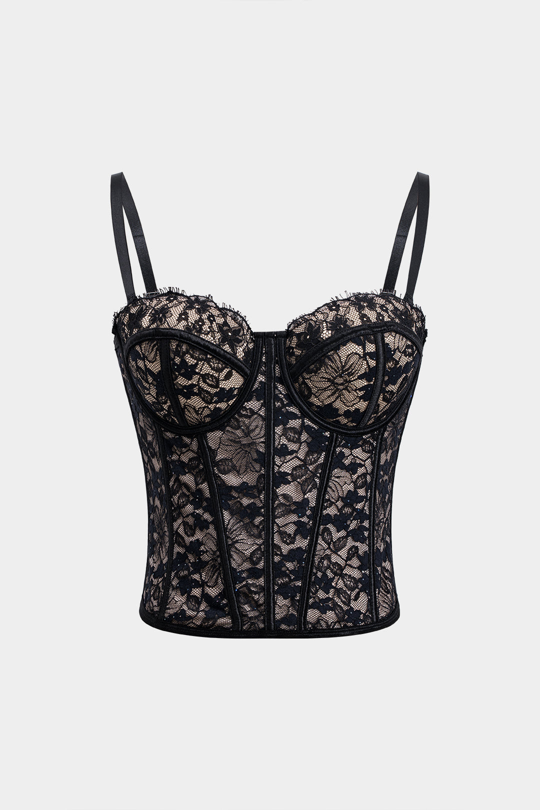 Lace Bustier Slip Cami Top
