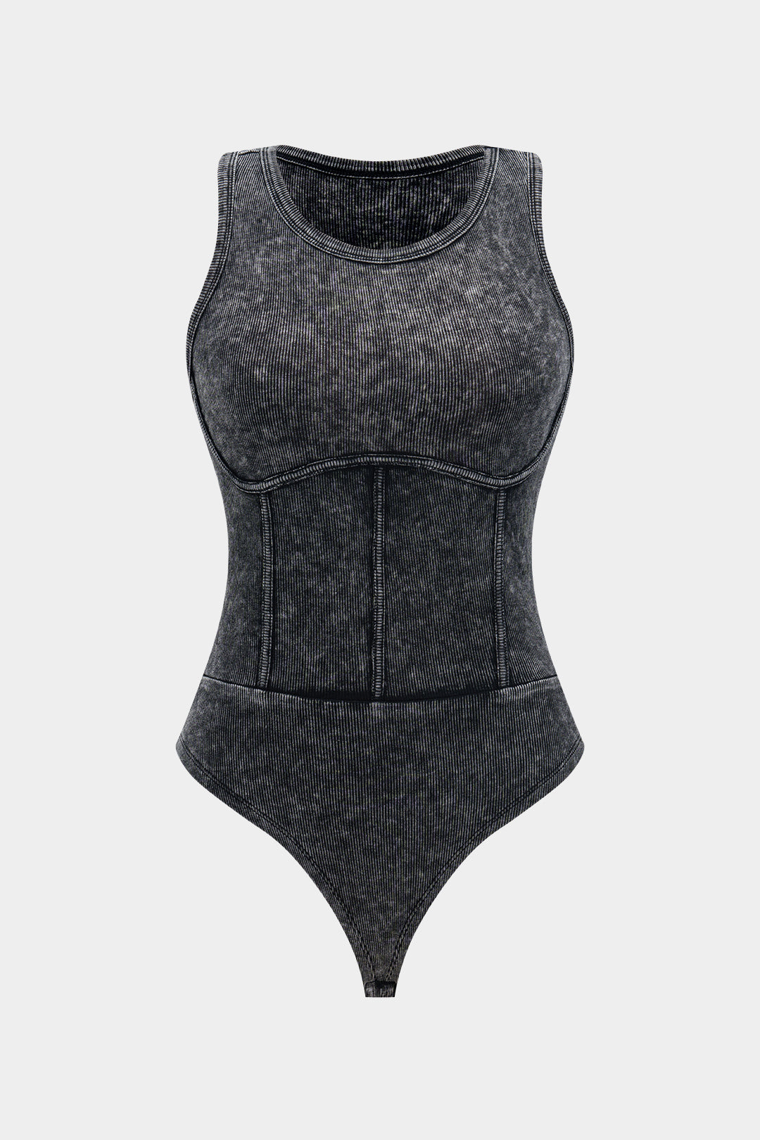 Ribbed Sleeveless Bodysuit
