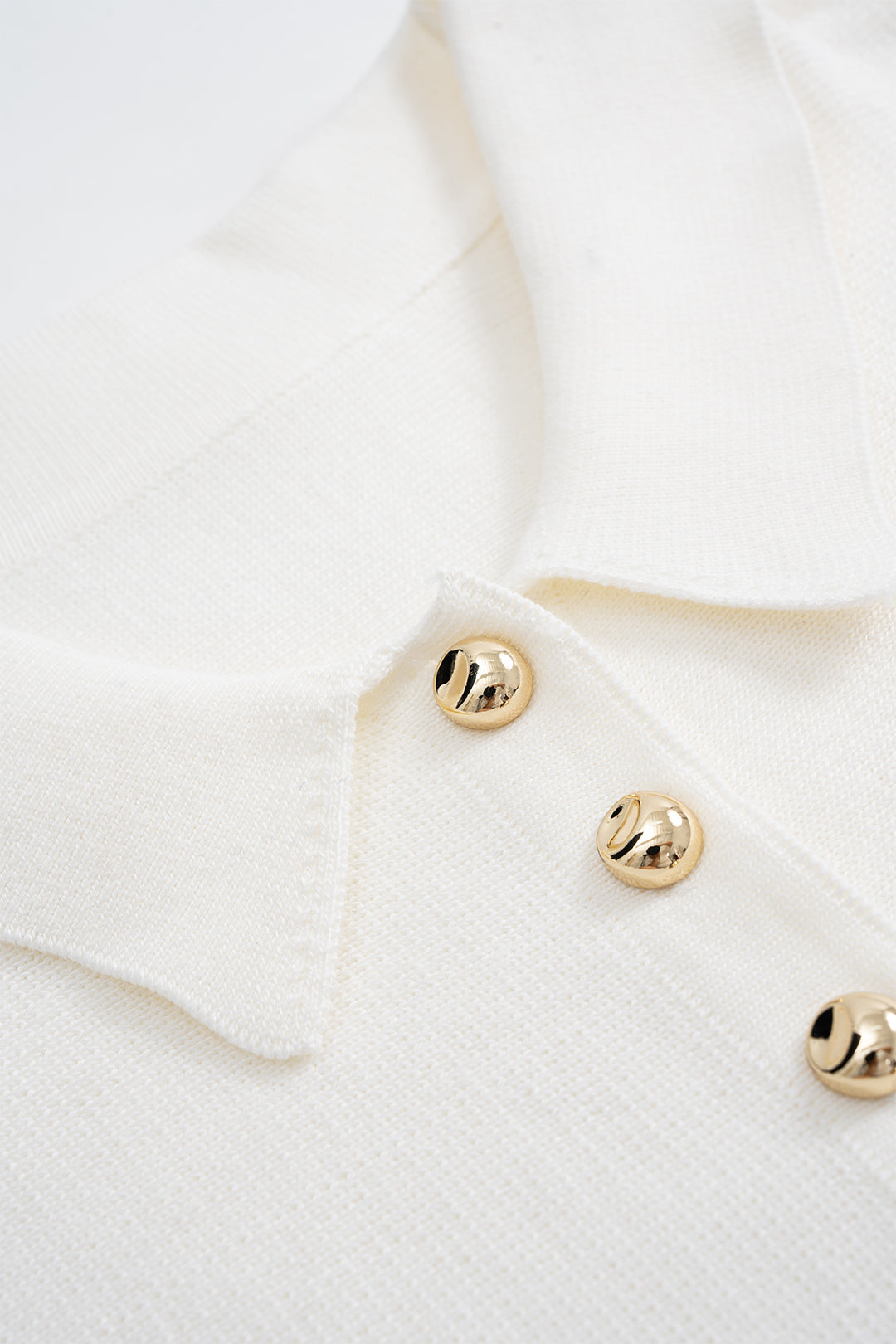 Puff Hem Button Detail Tank Top