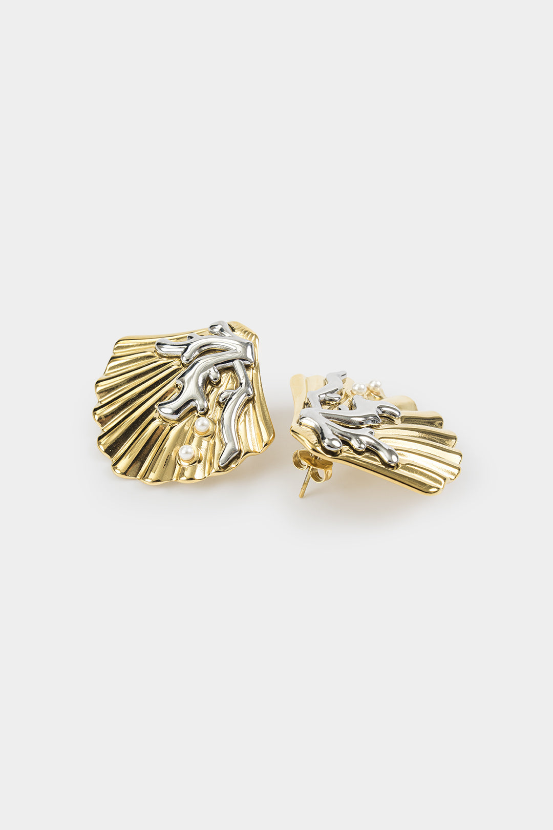 Titanium Steel Shell Earrings