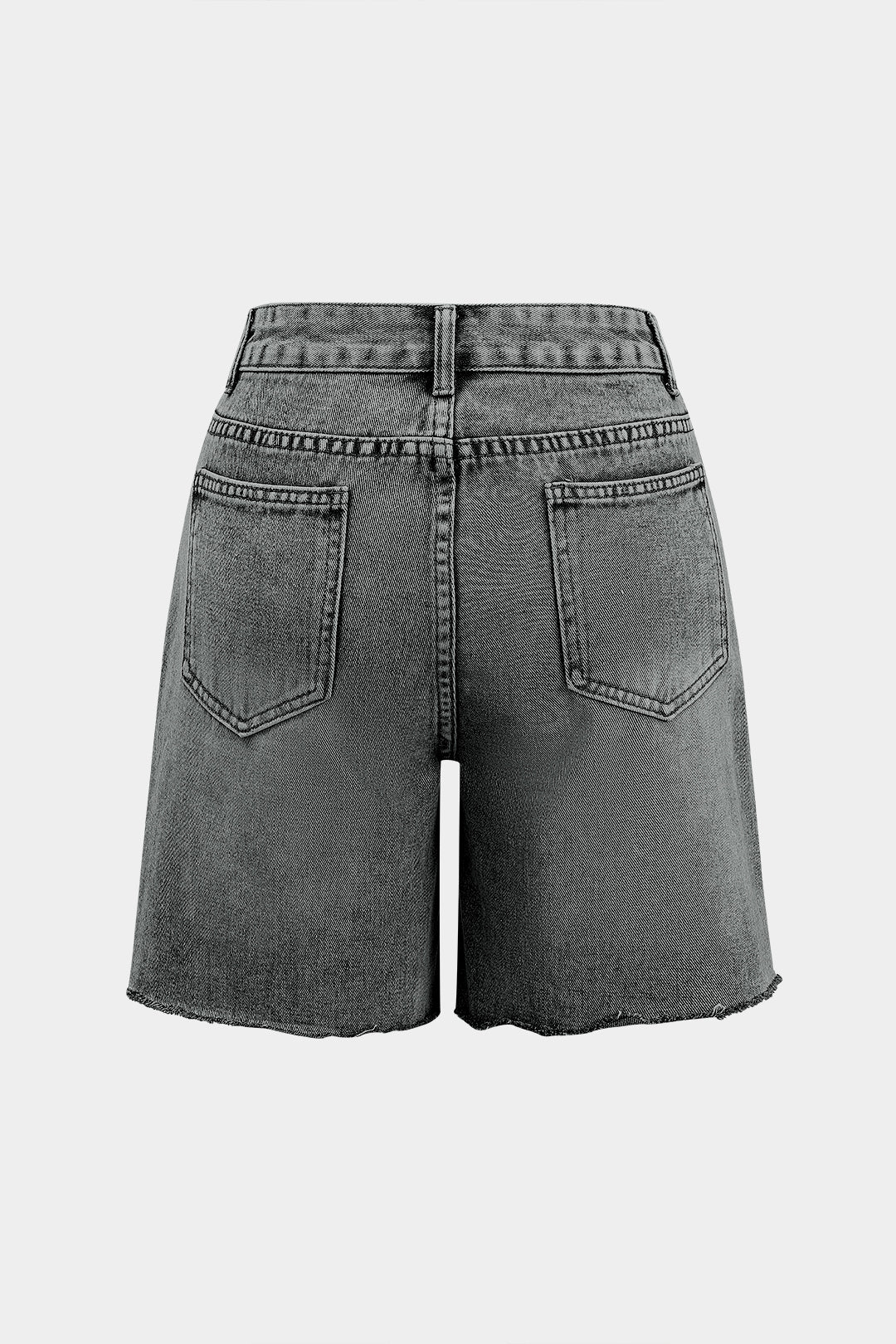 Denim Button Pocket Jorts