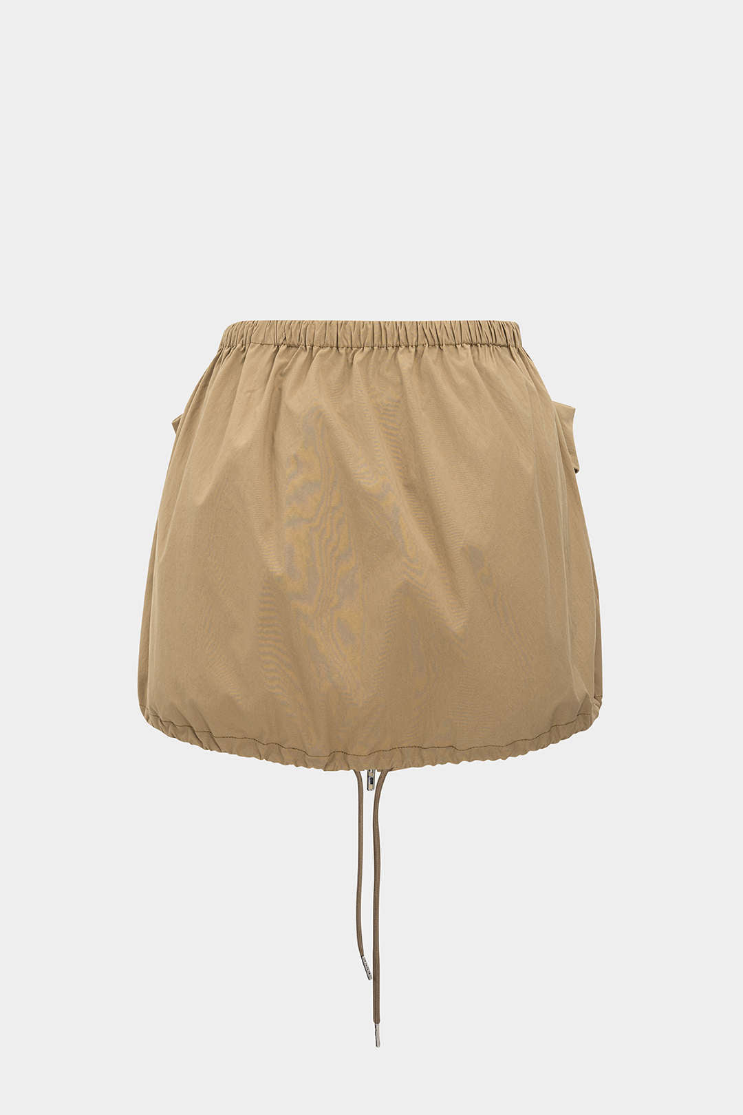 Pocket Zipper Ruched Skirt