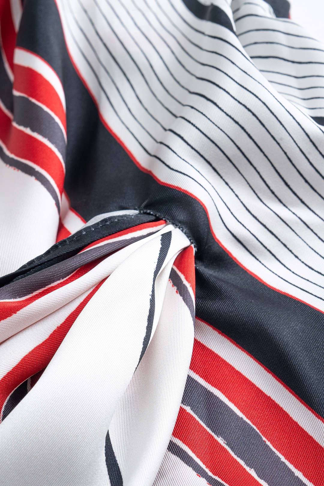 Stripes Print Asymmetrical Tank Top