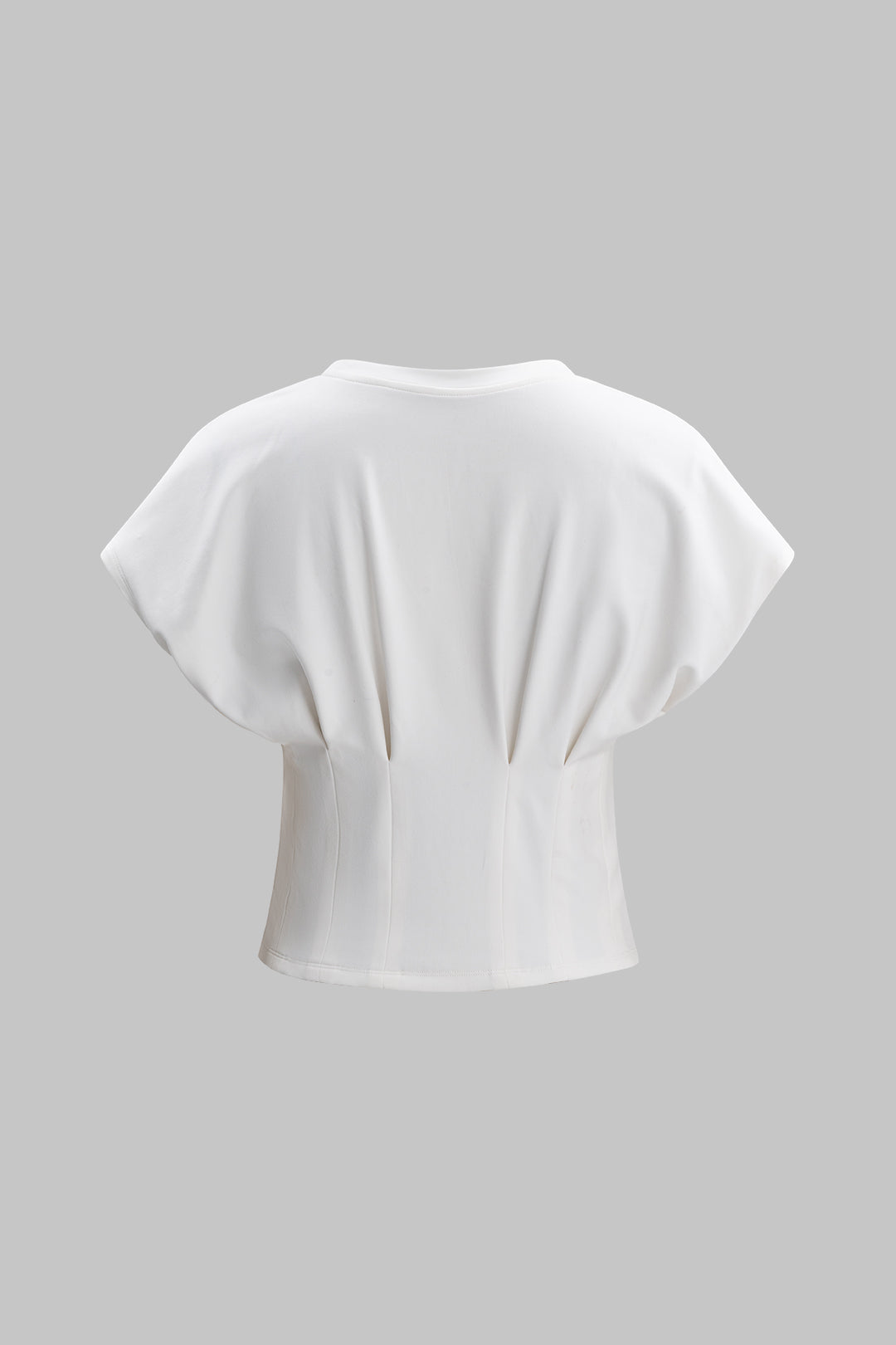 Solid Ruched T-Shirt