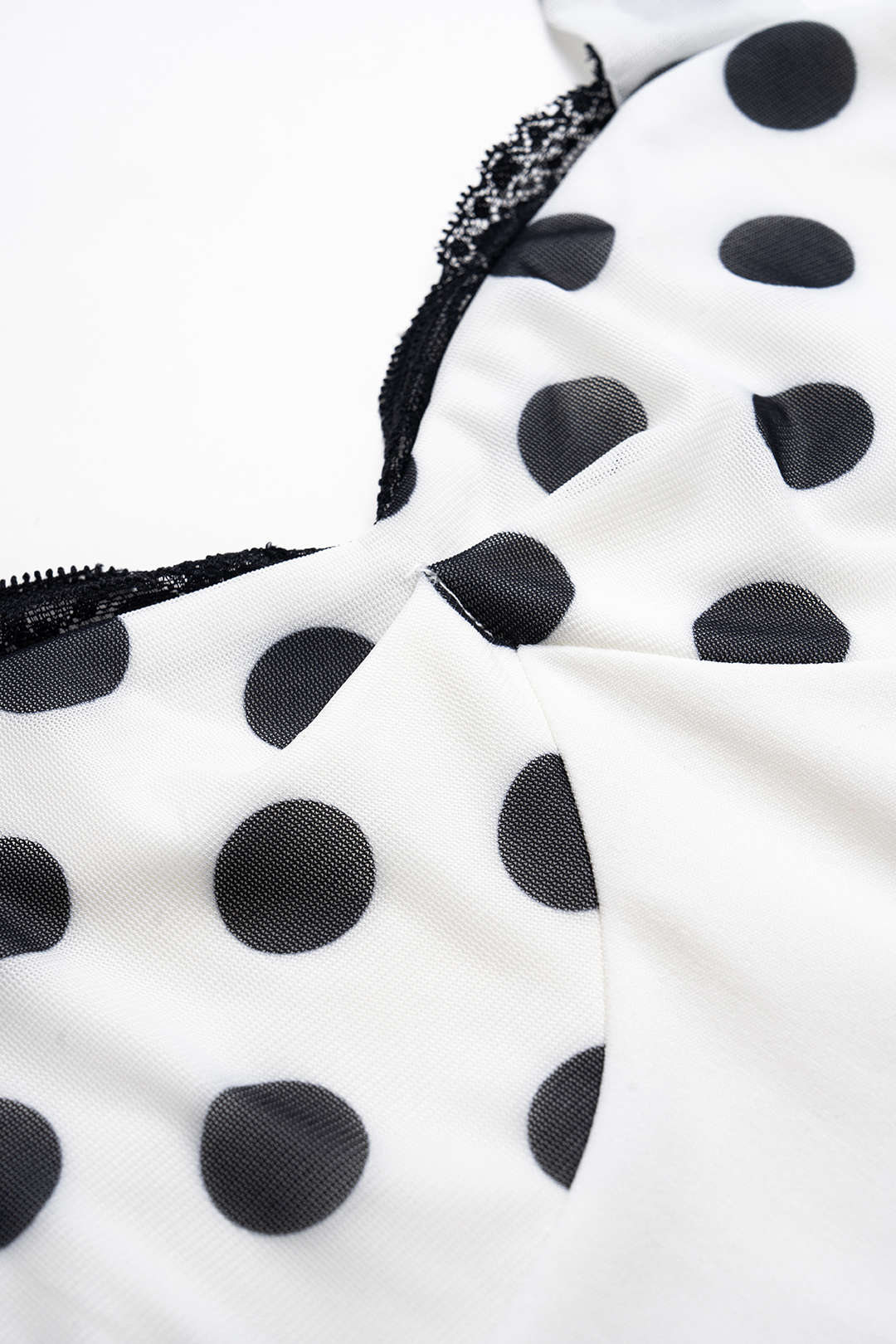 Polka Dots Print Tie Sleeveless Mini Dress