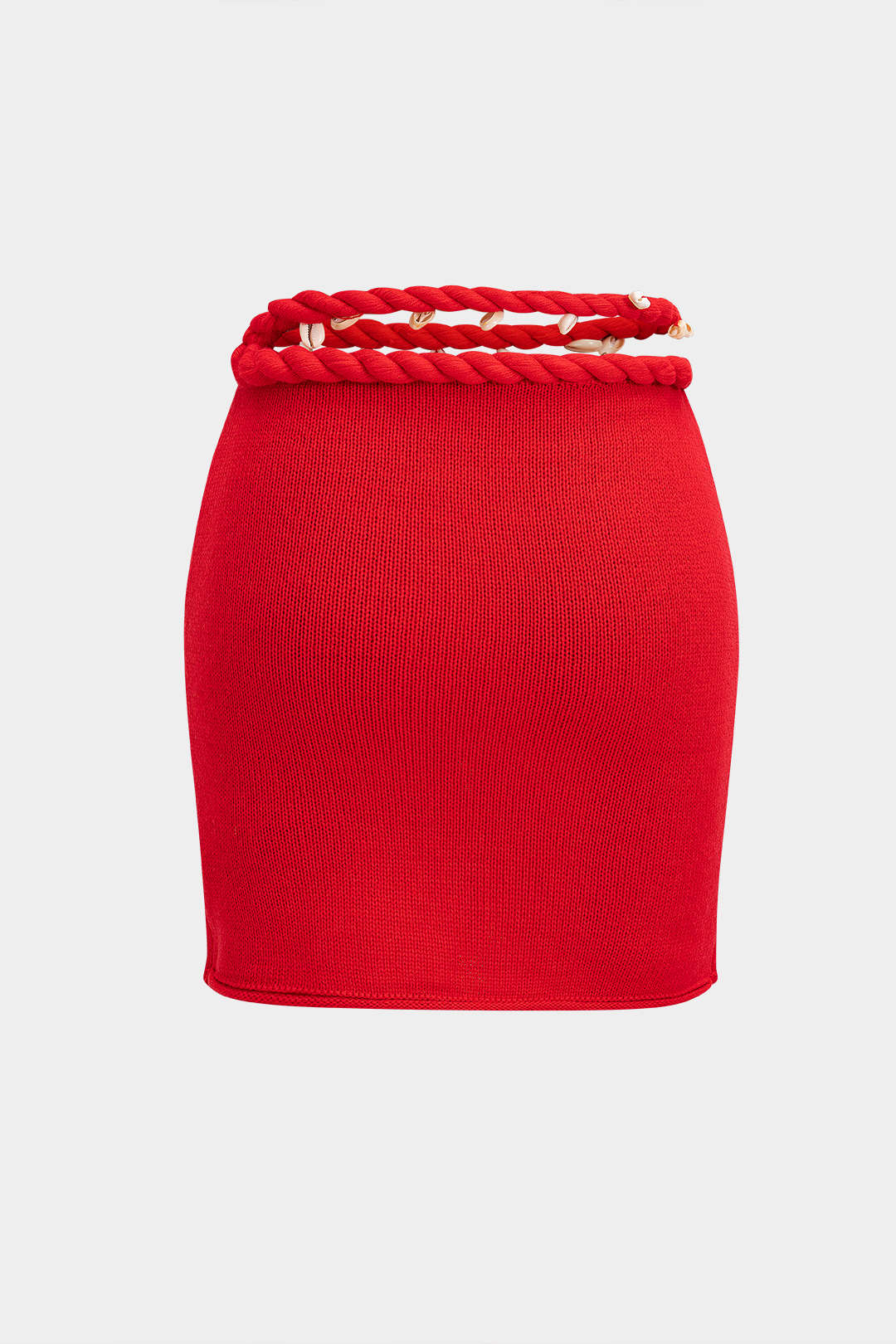 Knit Braided Decor Skirt