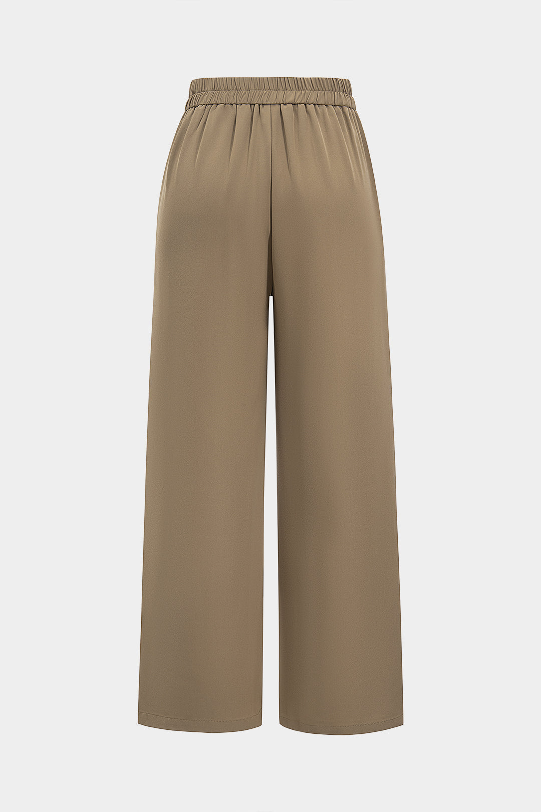 Pocket Belted Wide Leg Trousers