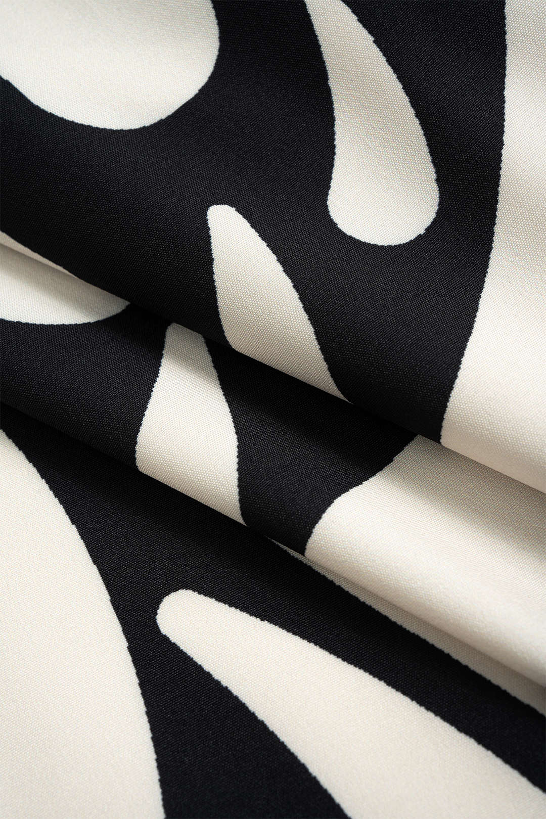Retro Print Chiffon Twist Knot Skirt