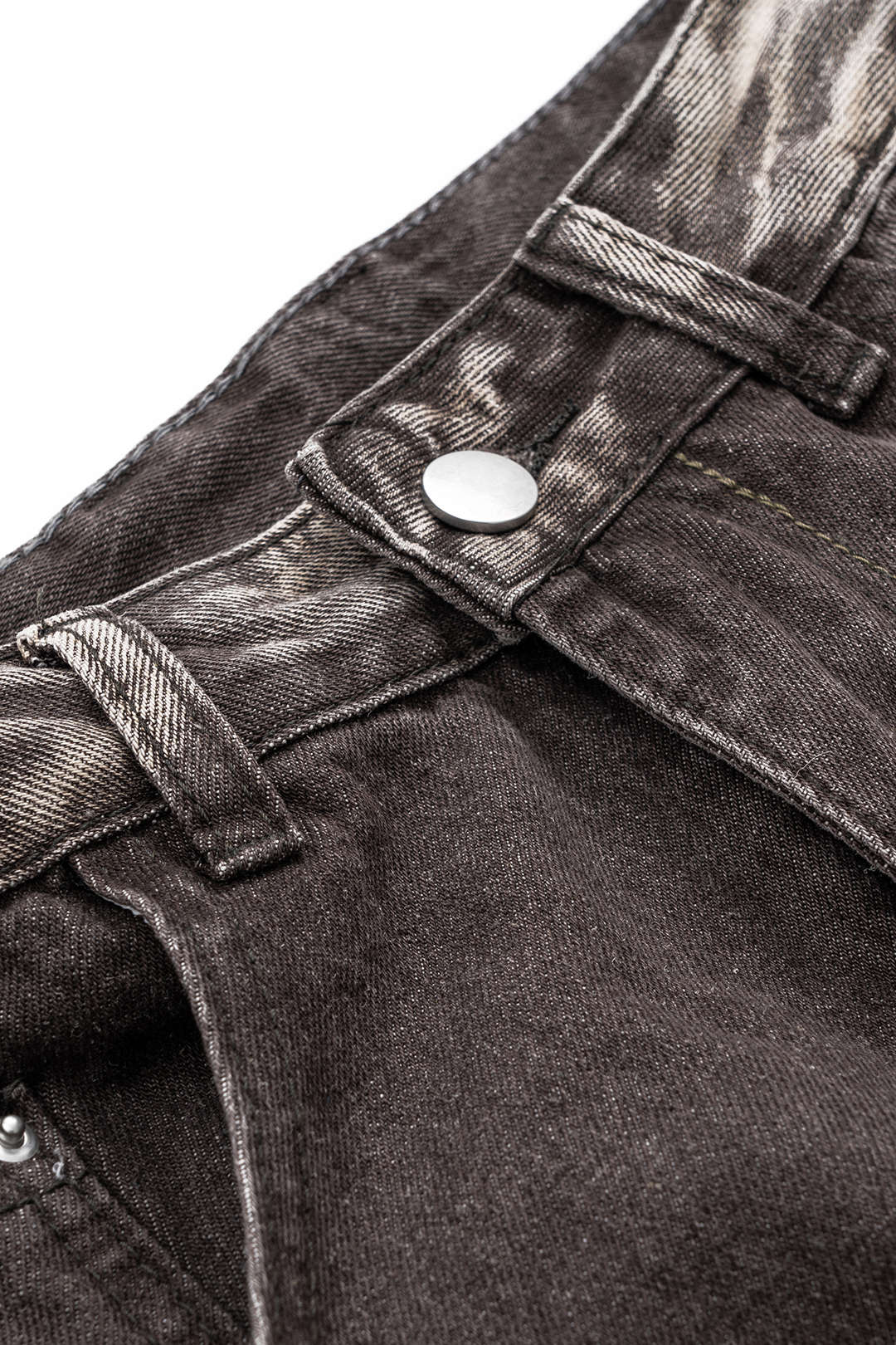 Denim Distressed Hollow Out Jeans
