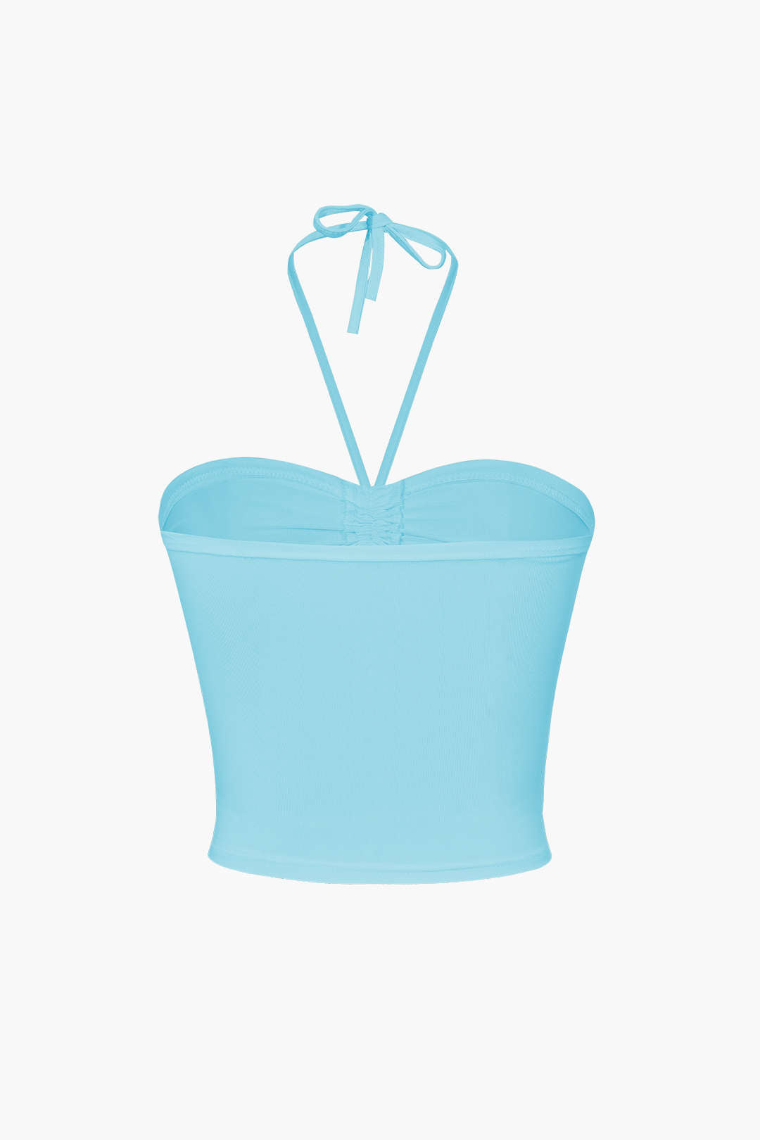 Basic Halter Neck Ruched Cami Top