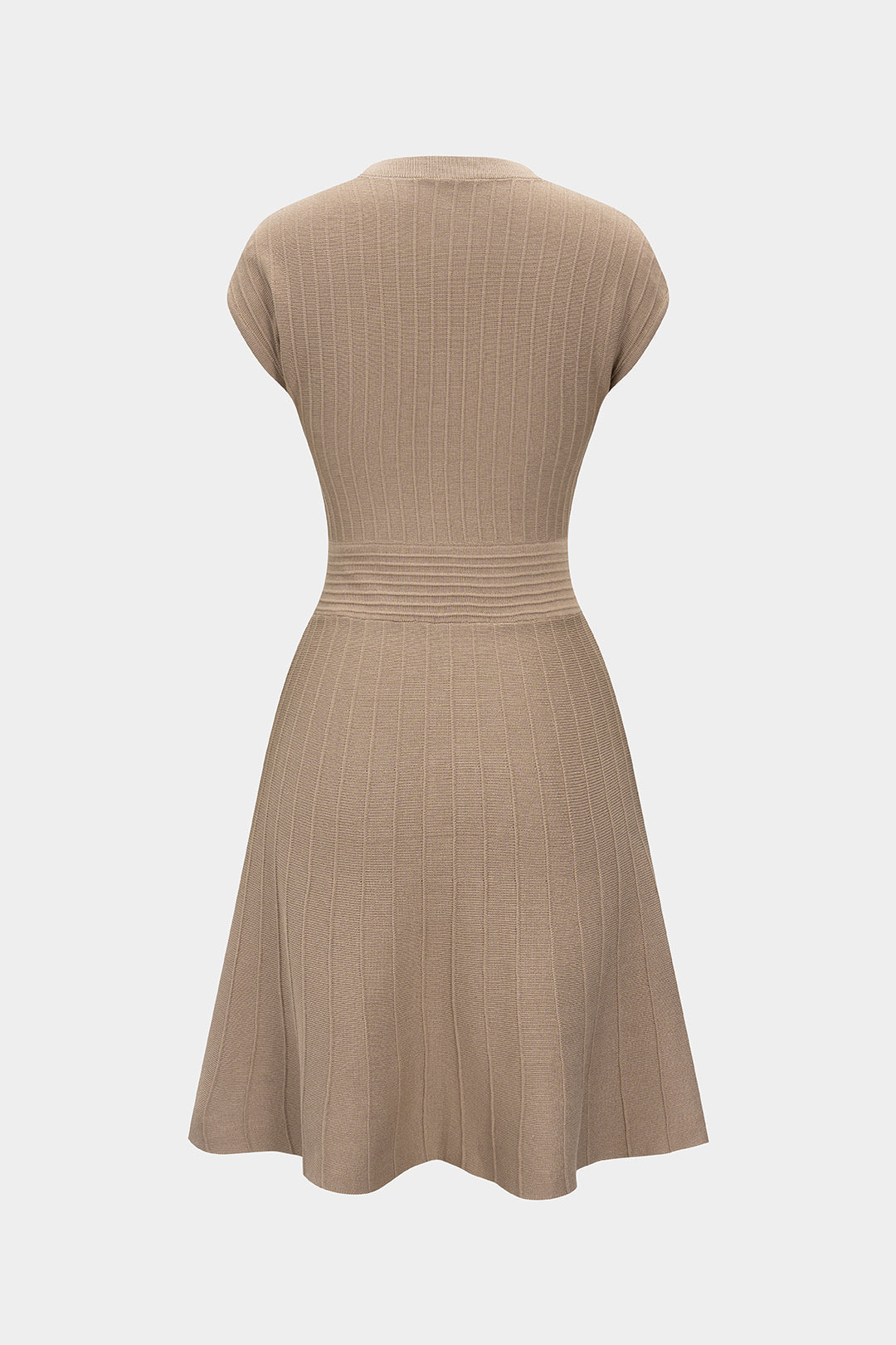 Knit V-Neck Sleeveless Dress