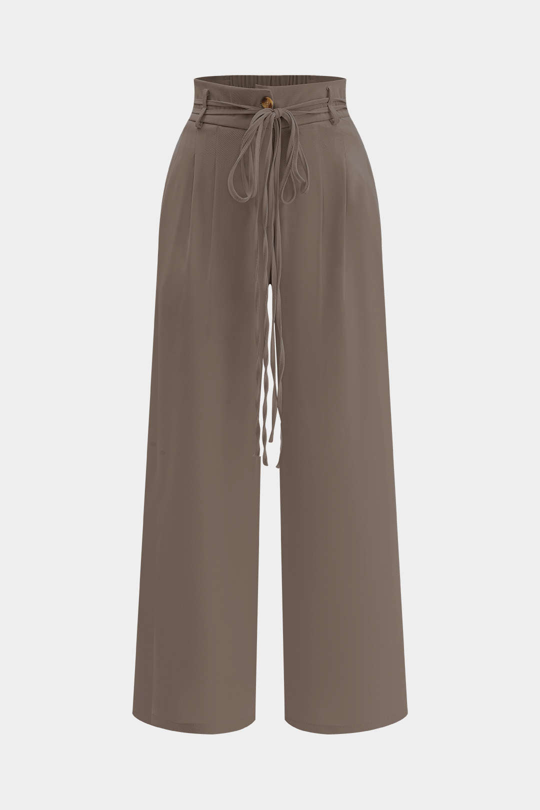High Waist Tie-Up Trousers