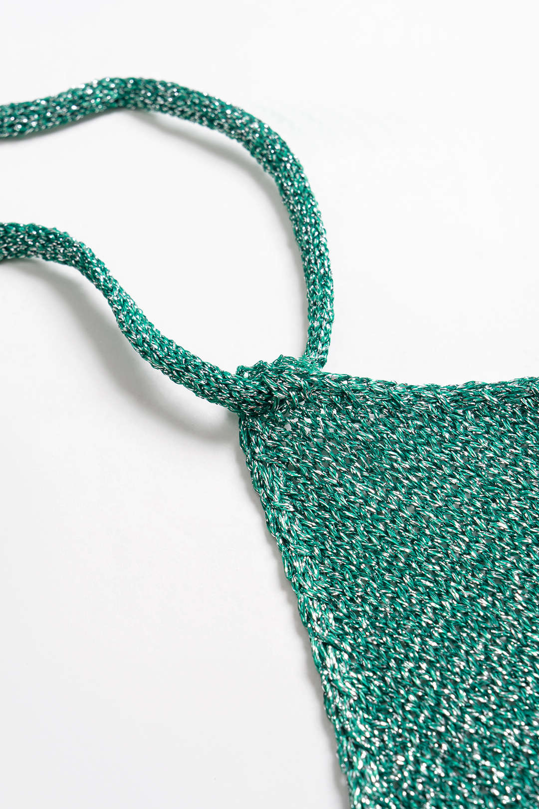 Knit Halter Tie-Back Cami Top