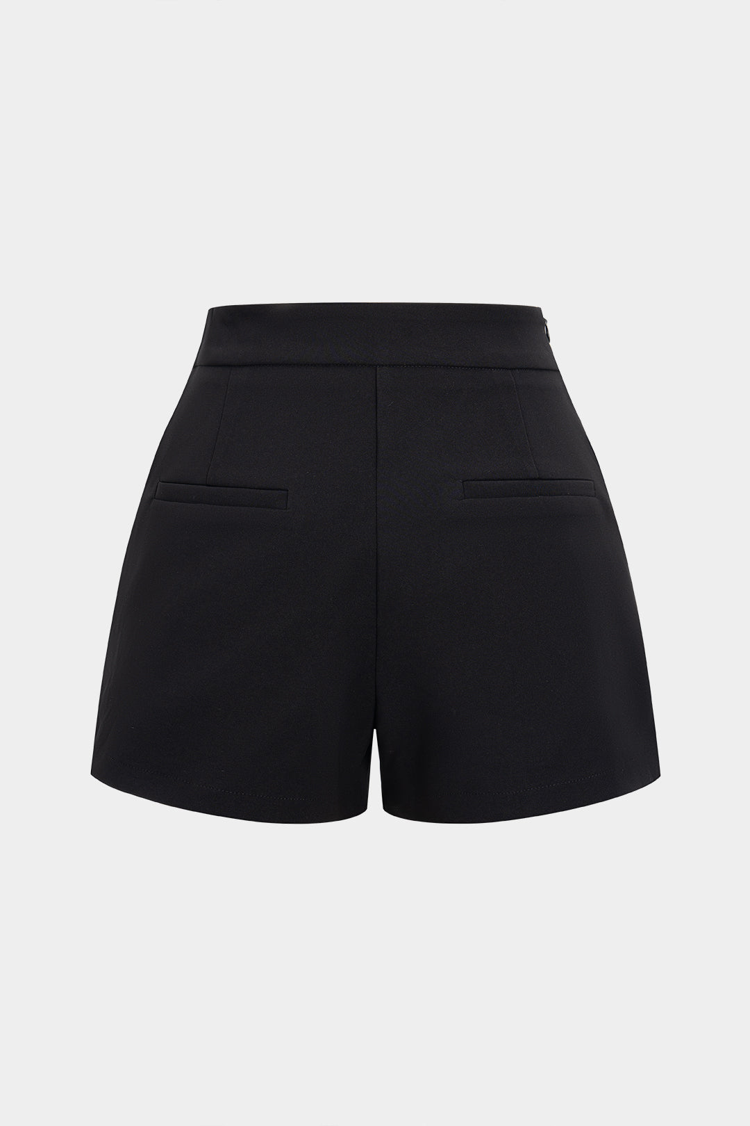 High Waist Button Decor Shorts