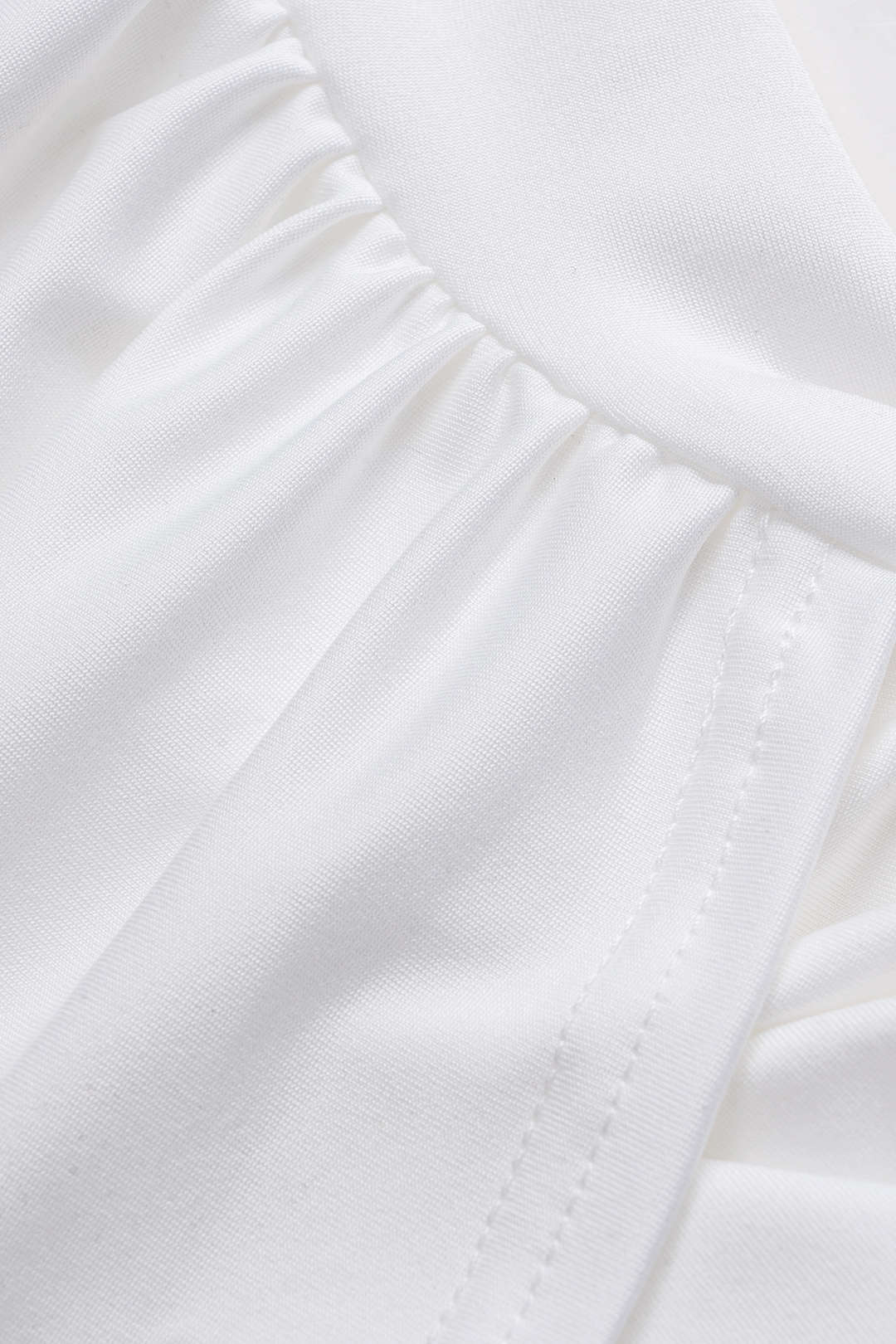 Crossed Ruched Short Sleeve T-Shirt