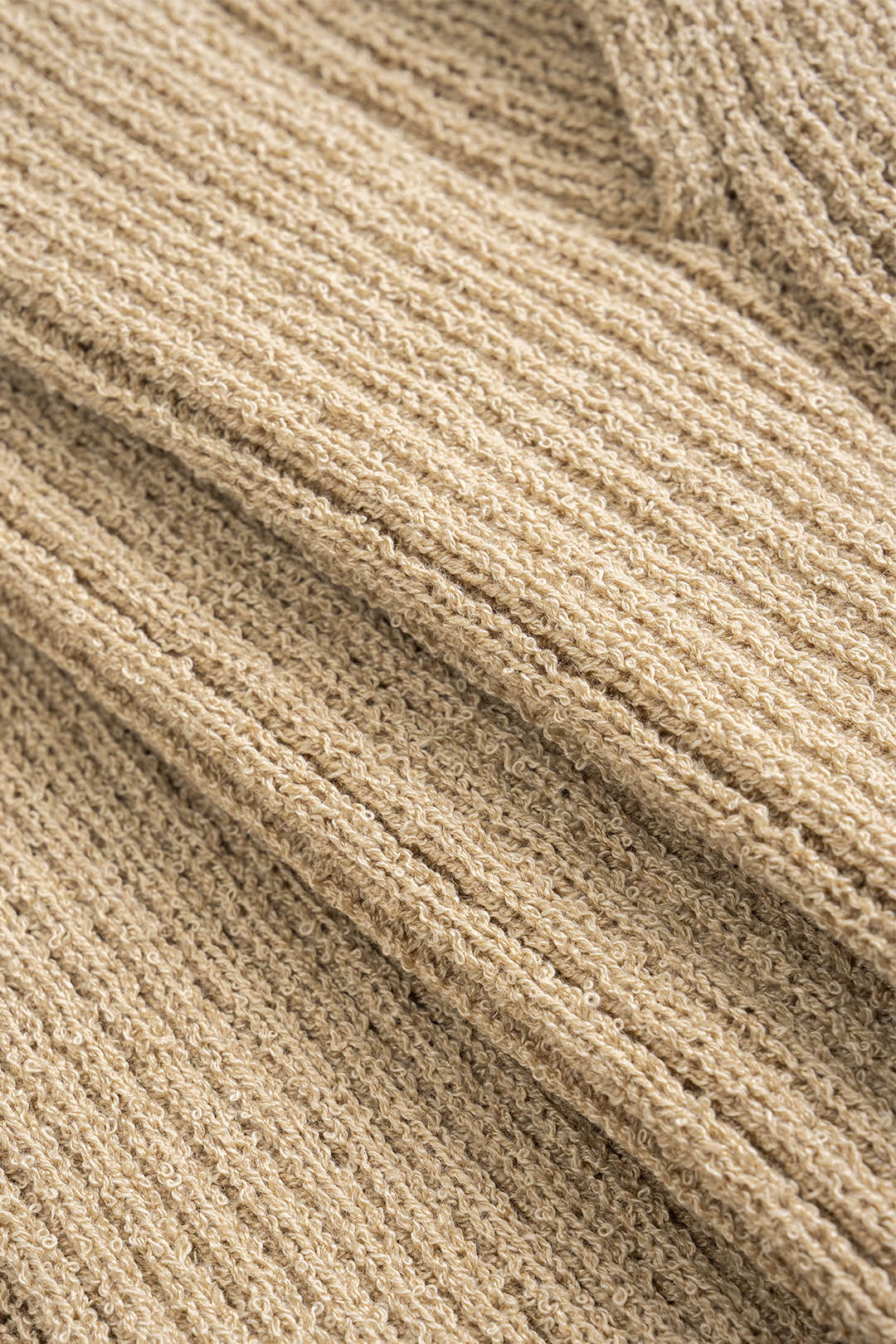 Knit Crossed Slit Skirt