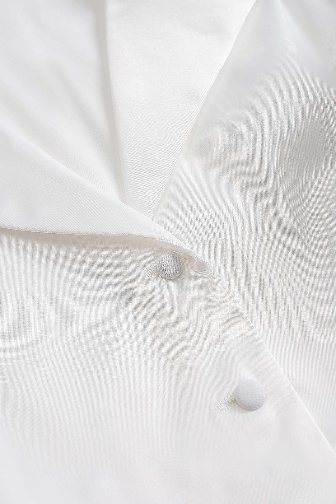 Satin Button Shirt And Skirt Set