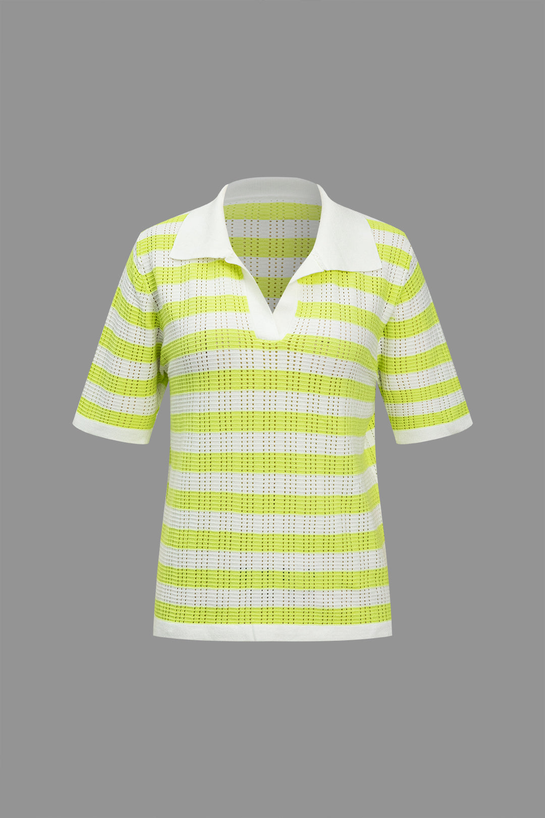 Knit Color Block Short-Sleeve Top