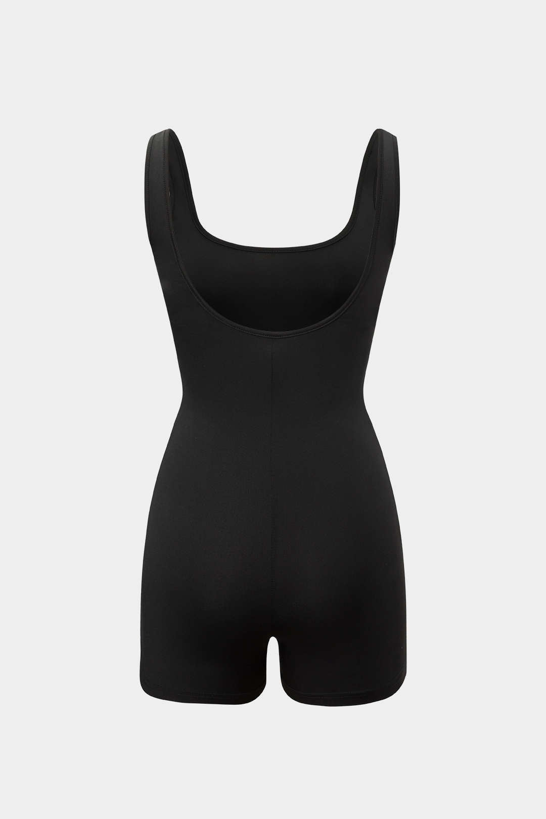 Basic Solid Square Neck Romper