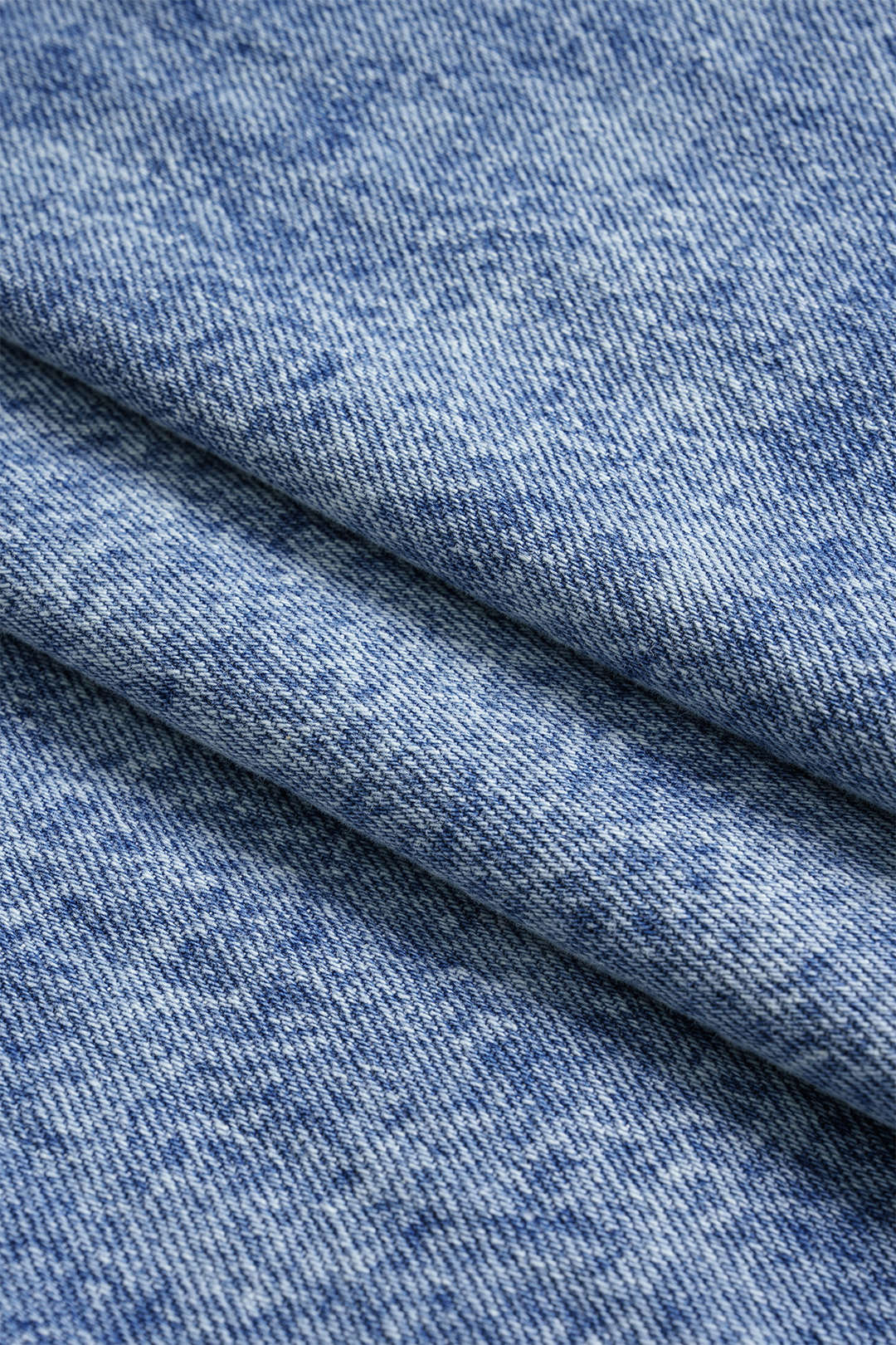 Denim Pleated Mini Skirt