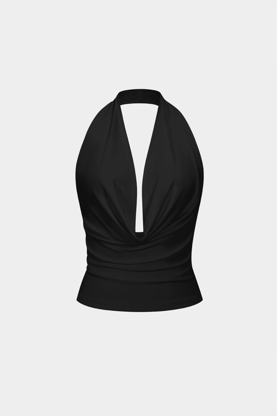 Backless Halter Deep V Tank Top