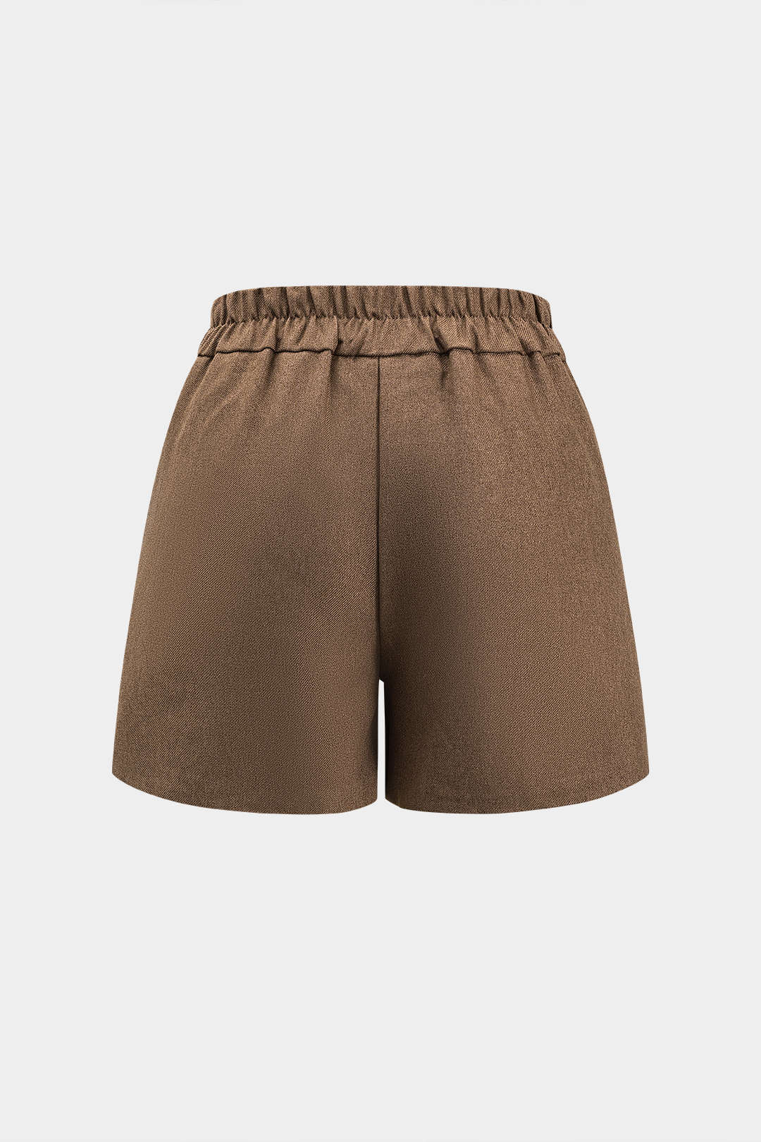 Belted Ruched High Waist Shorts