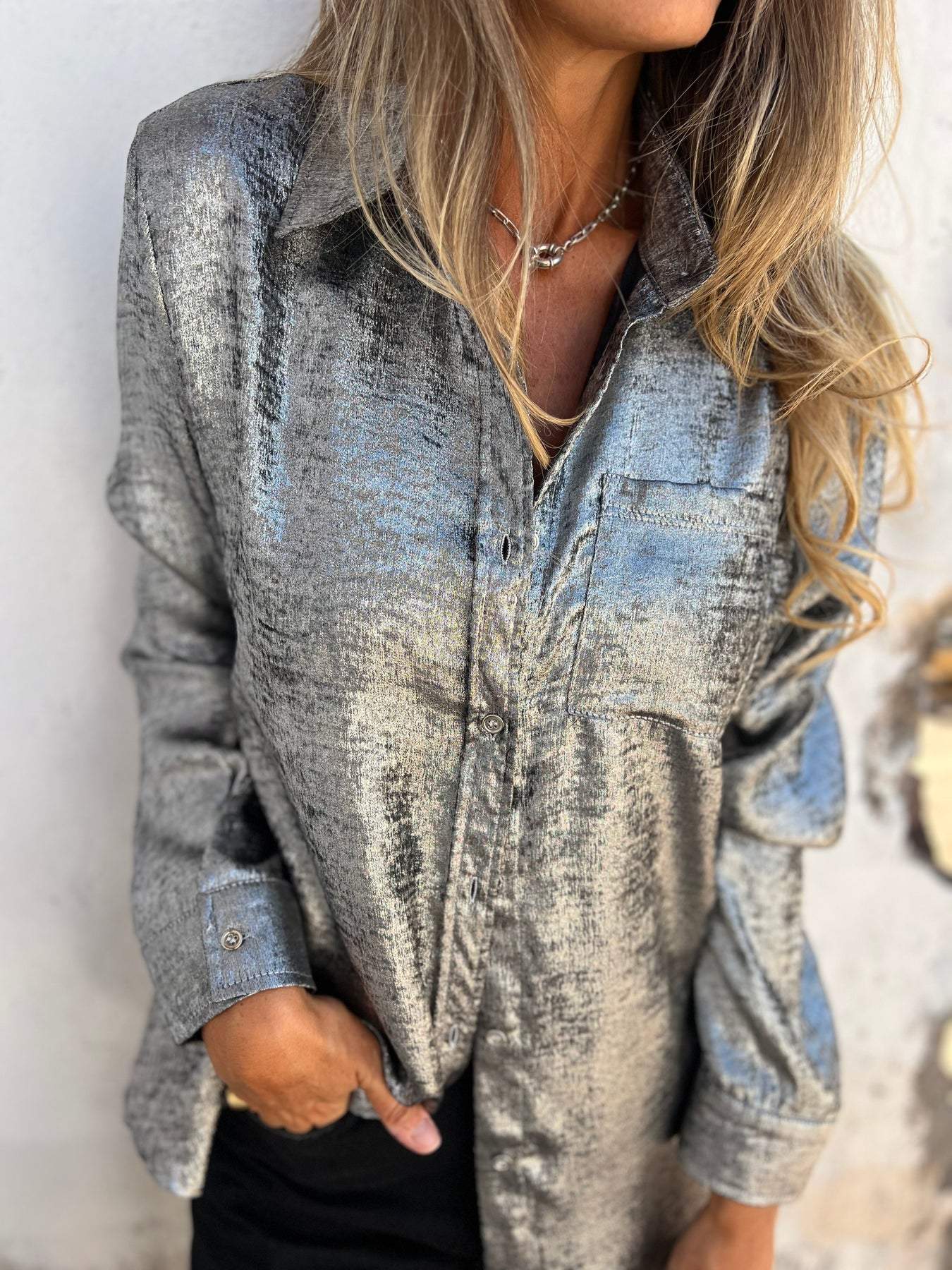 Chloeâ„?| Metallic Blouse